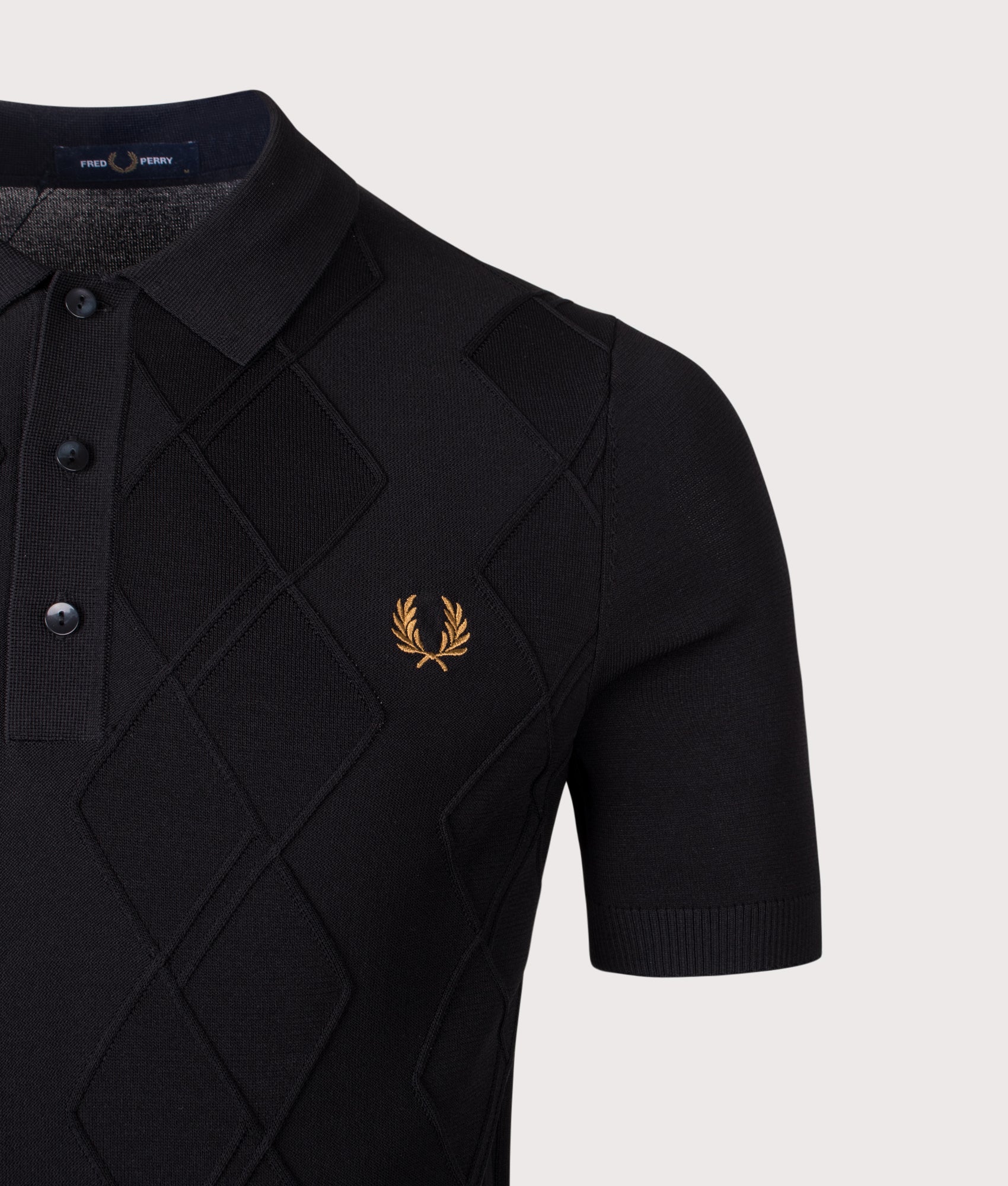 Cable Knitted Polo Shirt - Image 2
