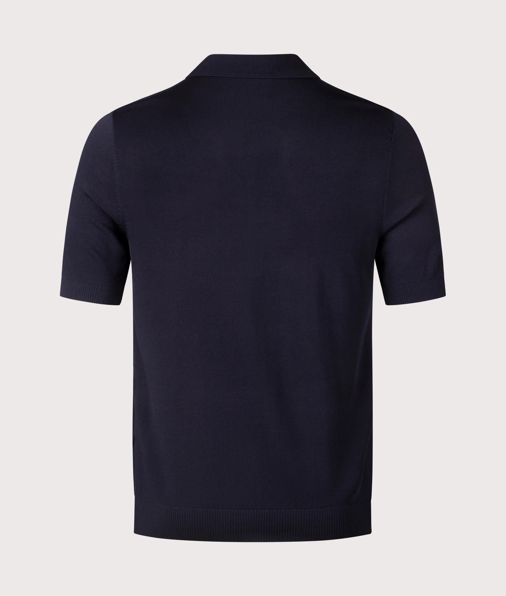 Regular Fit Cable Knitted Polo Shirt - Image 3