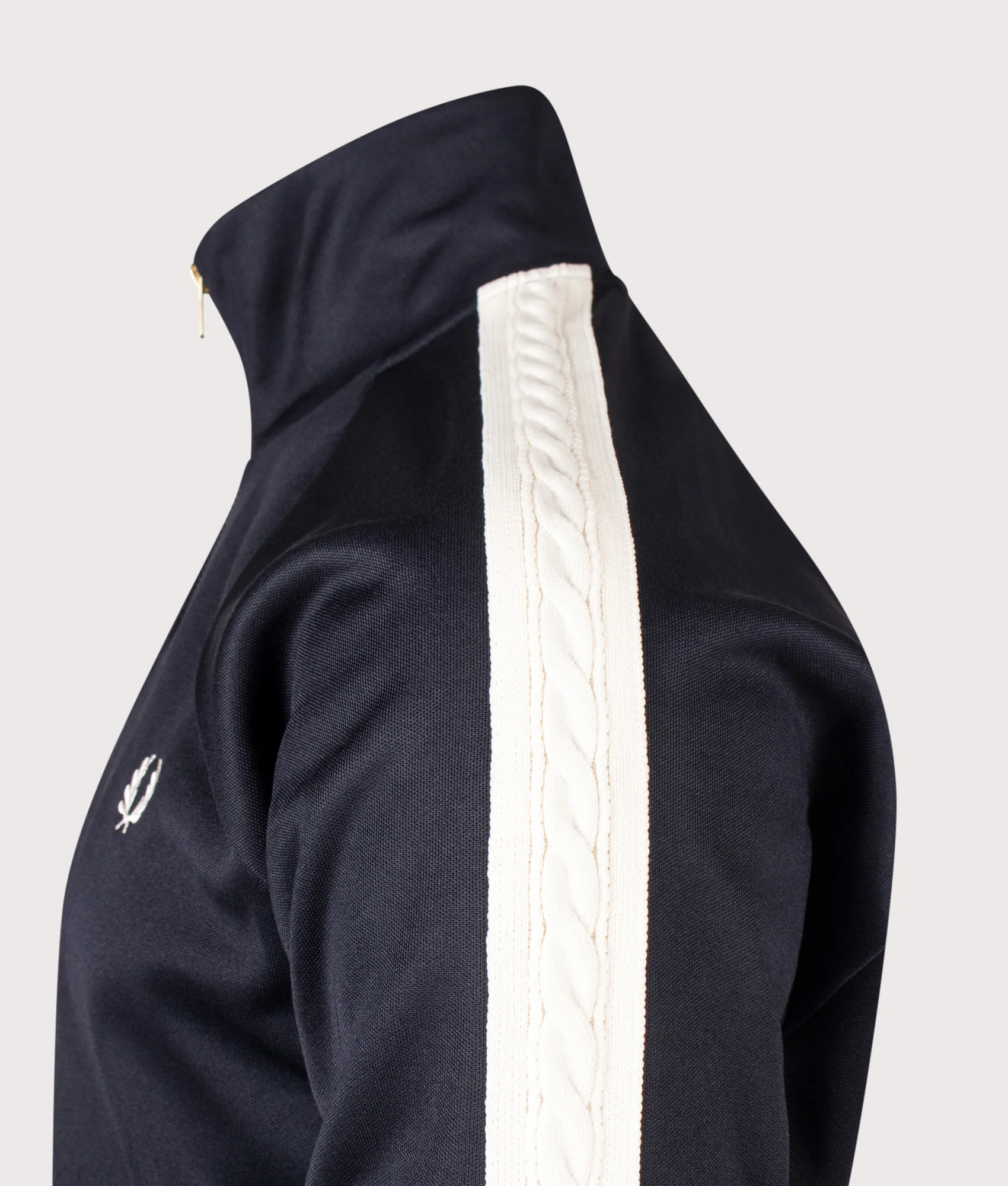Regular Fit Cable Taped Track Jacket - Image 4