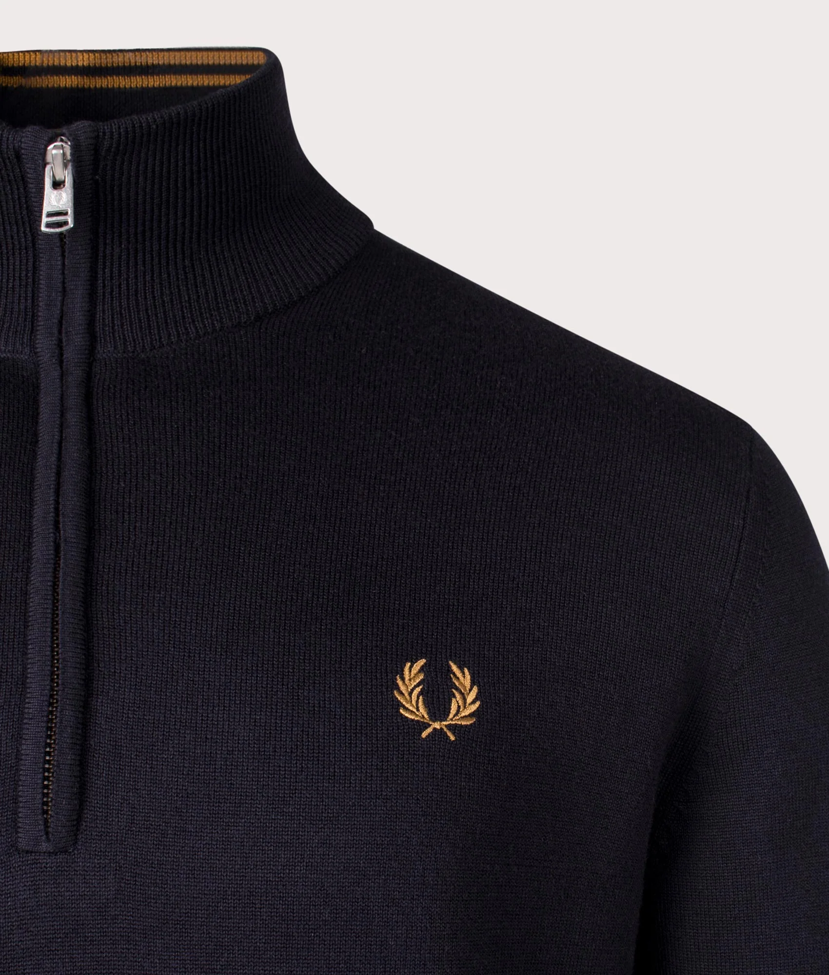 Regular Fit Classic Quarter Zip Jumper - Image 2