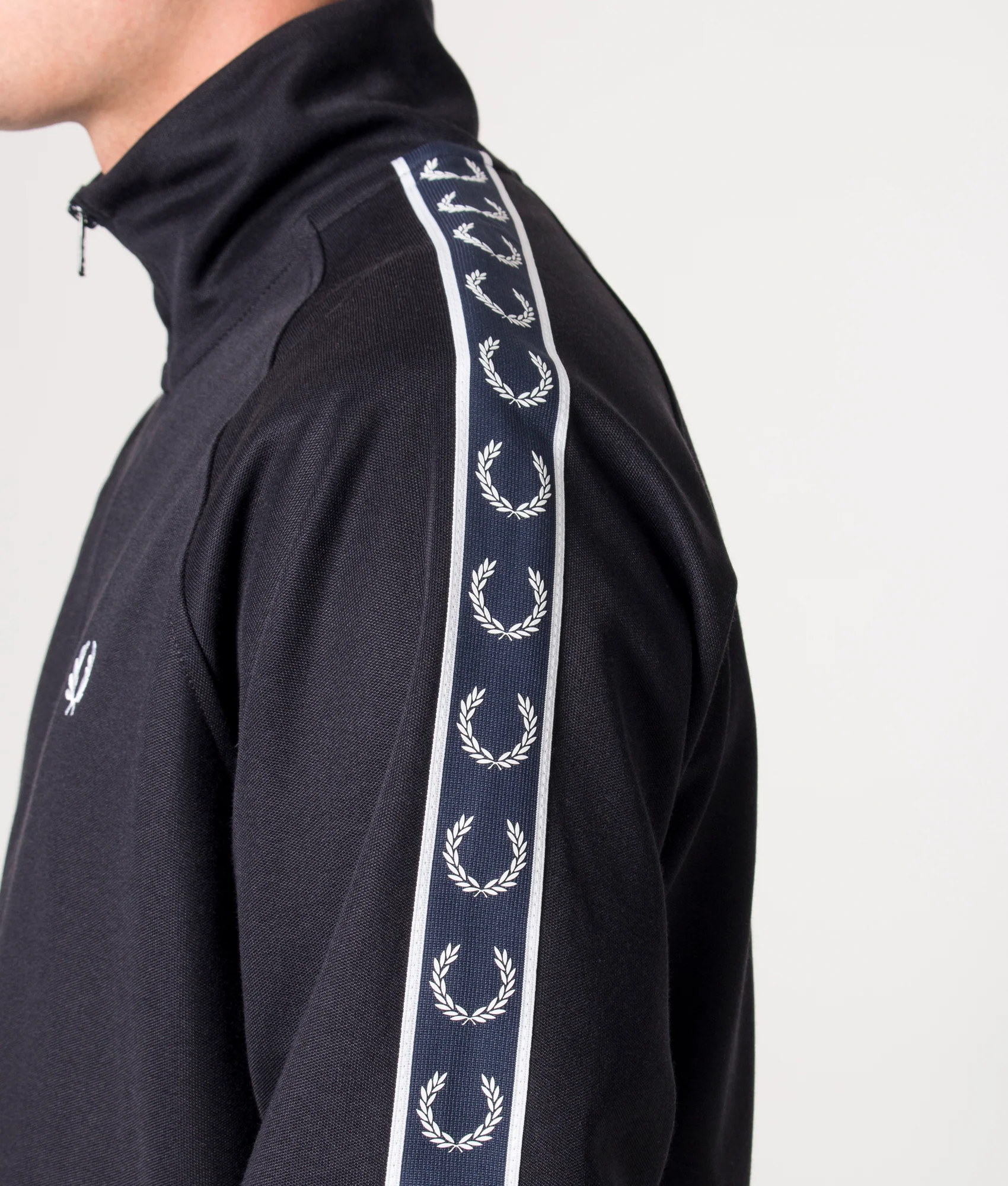 Regular Fit Contrast Tape Track Top - Image 4