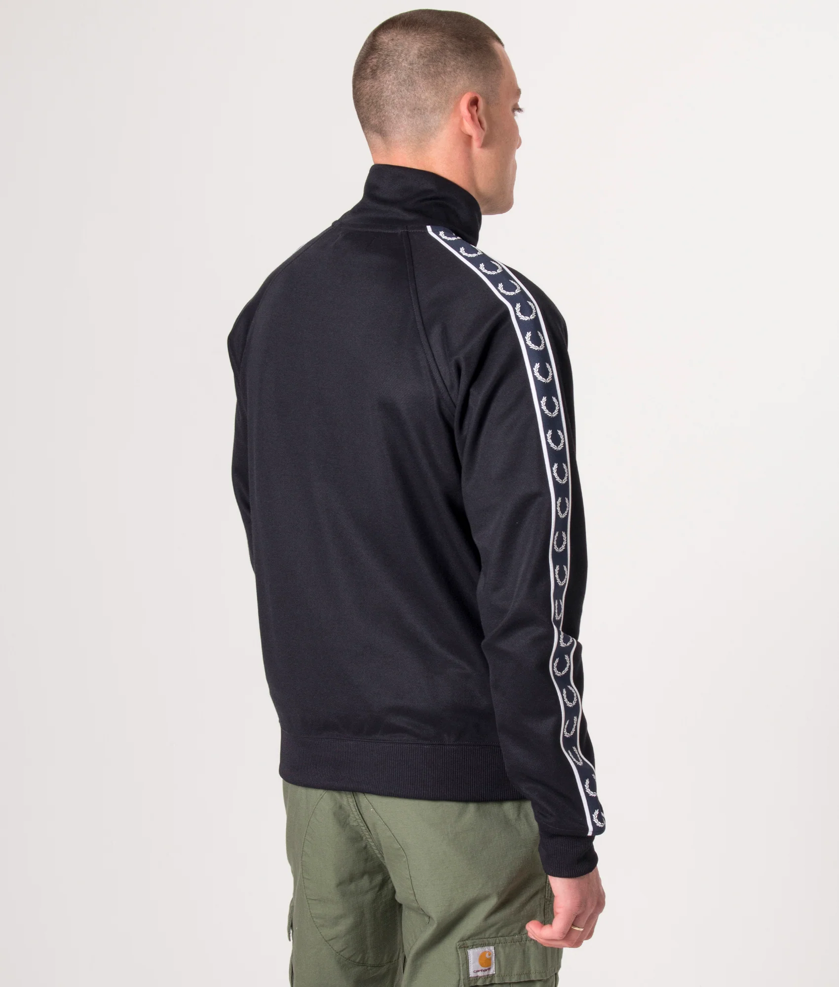 Regular Fit Contrast Tape Track Top - Image 5