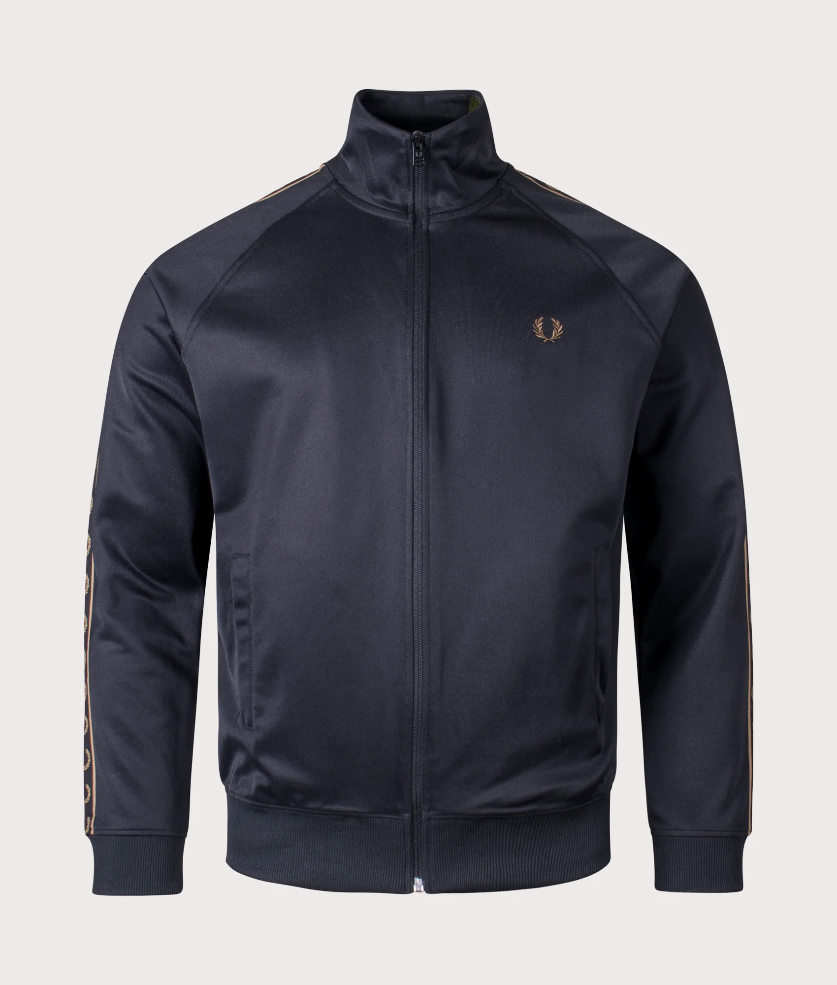 Regular Fit Contrast Tape Track Top - Image 3