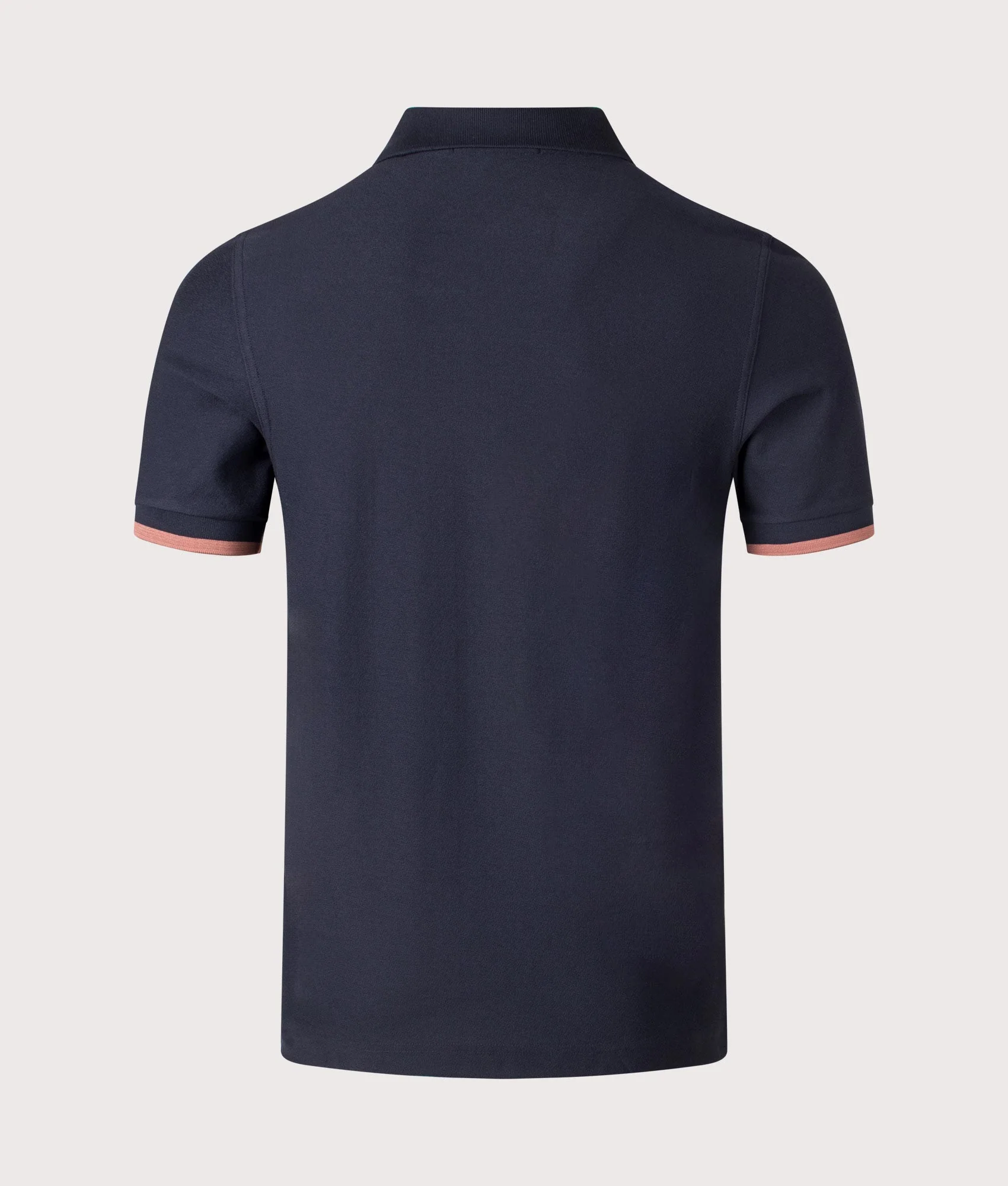 Regular Fit Crepe Piqué Zip Neck Polo Shirt - Image 3