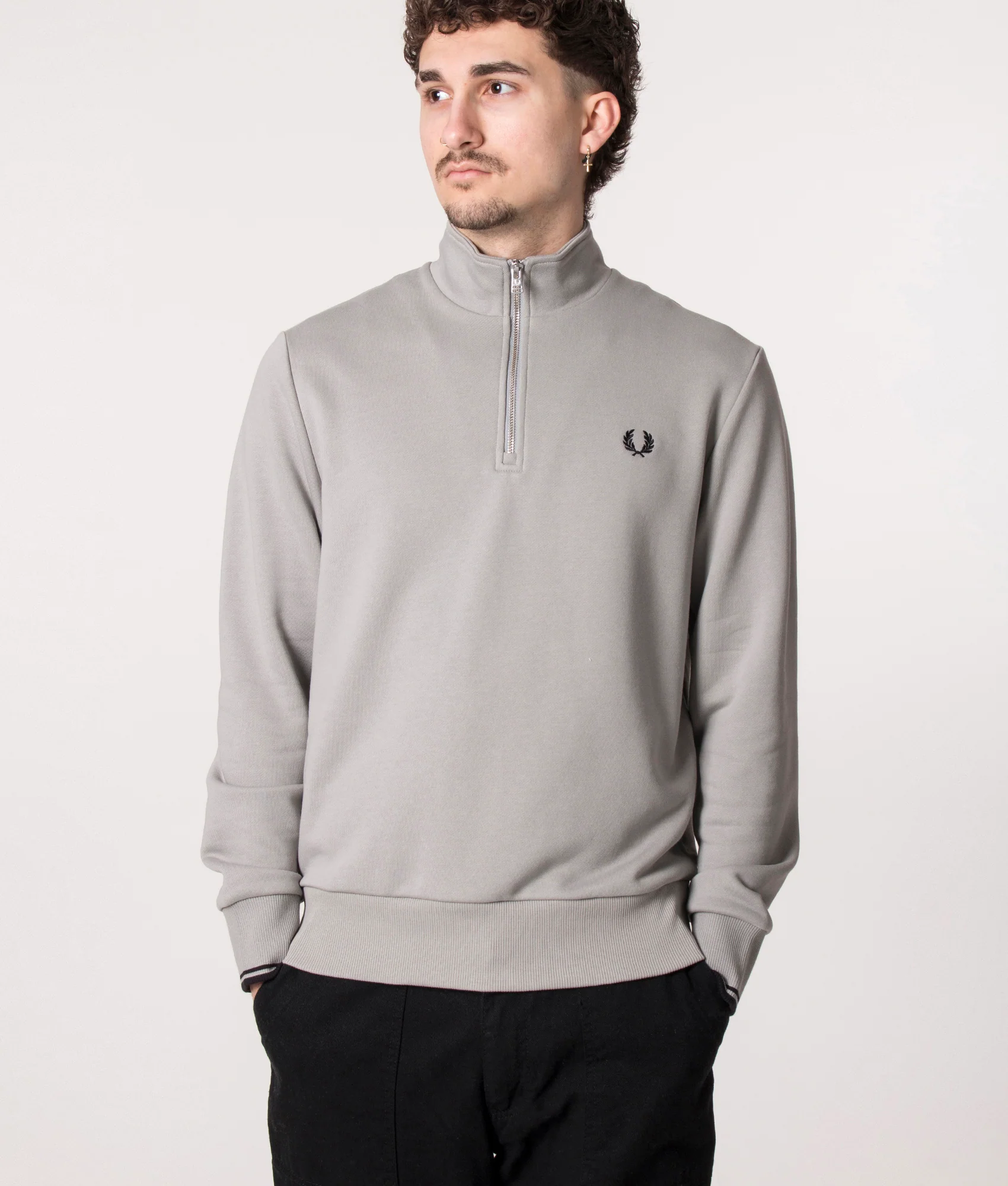 Regular Fit Quarter Zip Sweatshirt