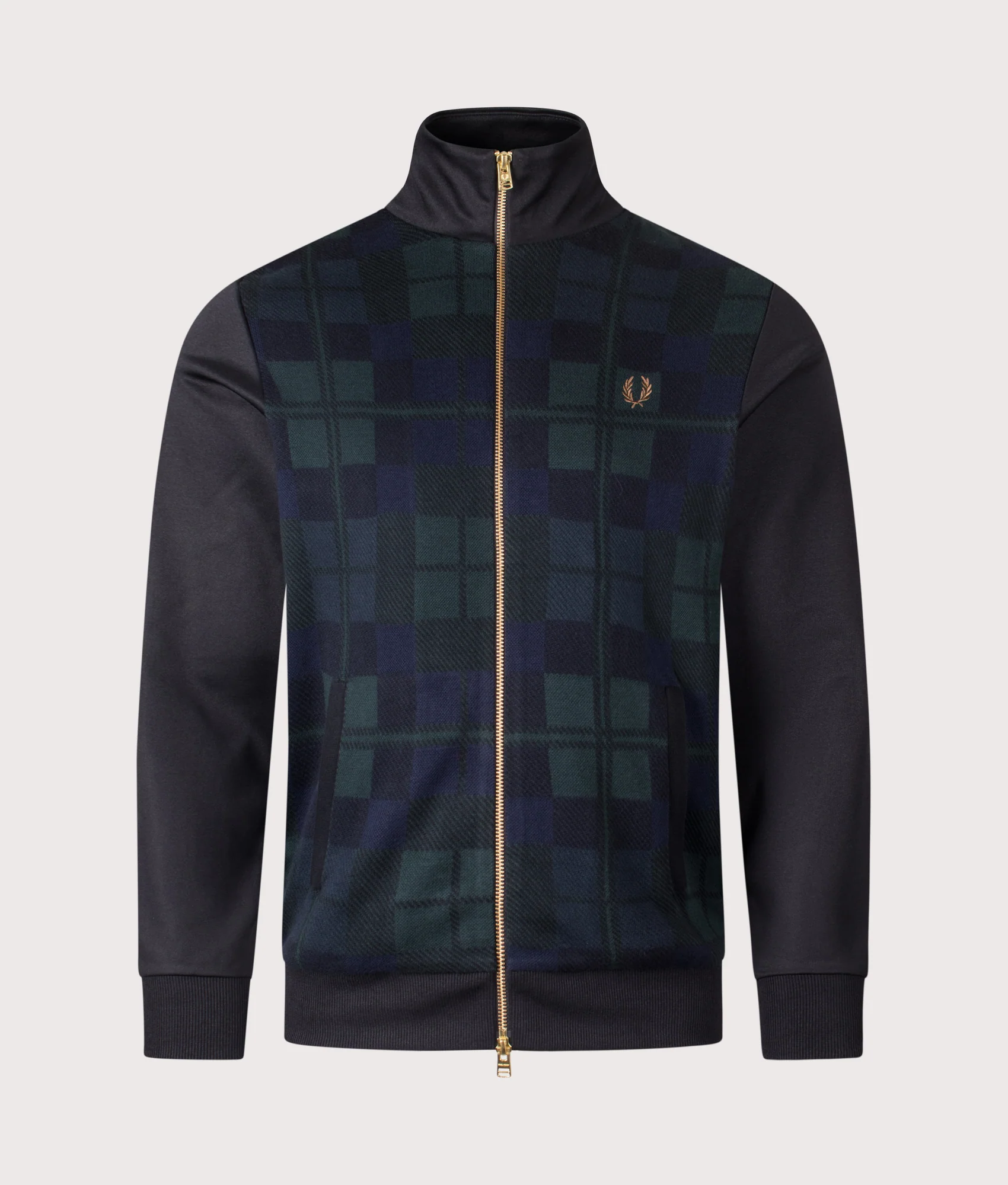 Regular Fit Knitted Front Track Jacket