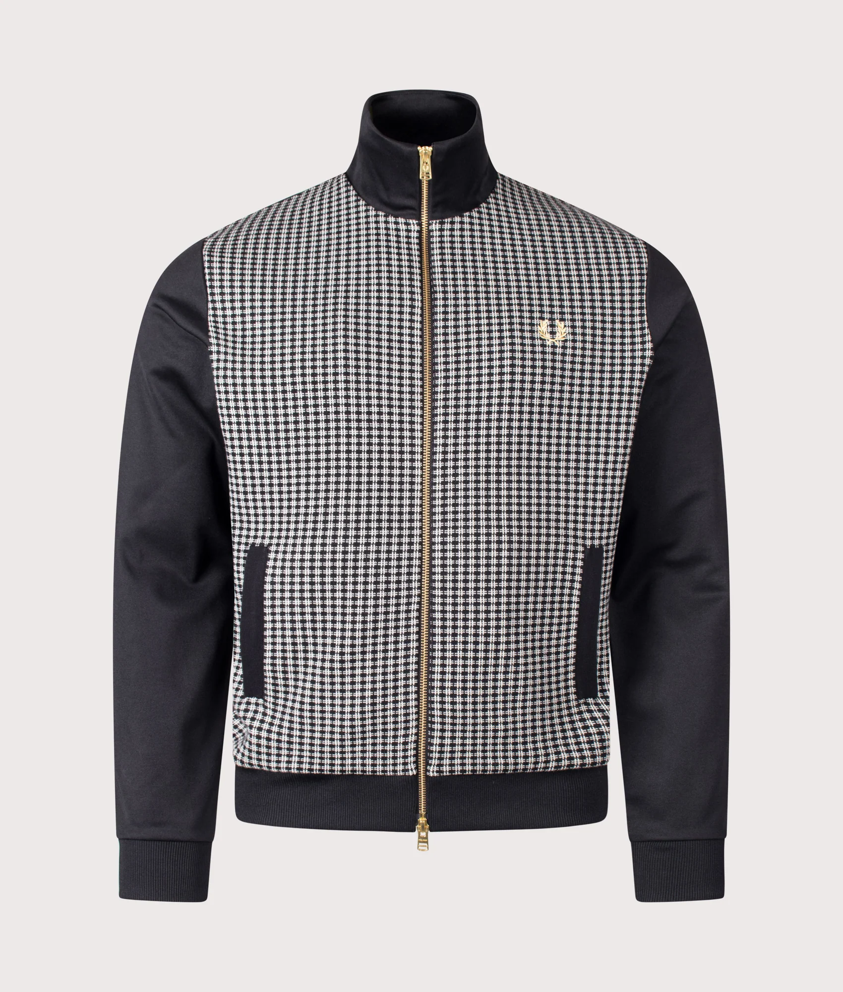 Regular Fit Knitted Front Track Jacket