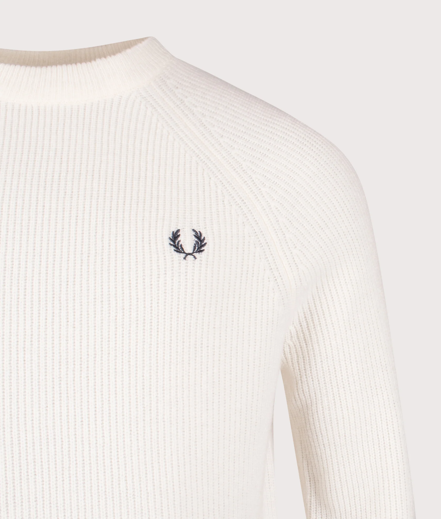 Regular Fit Lambswool Raglan Jumper - Image 2