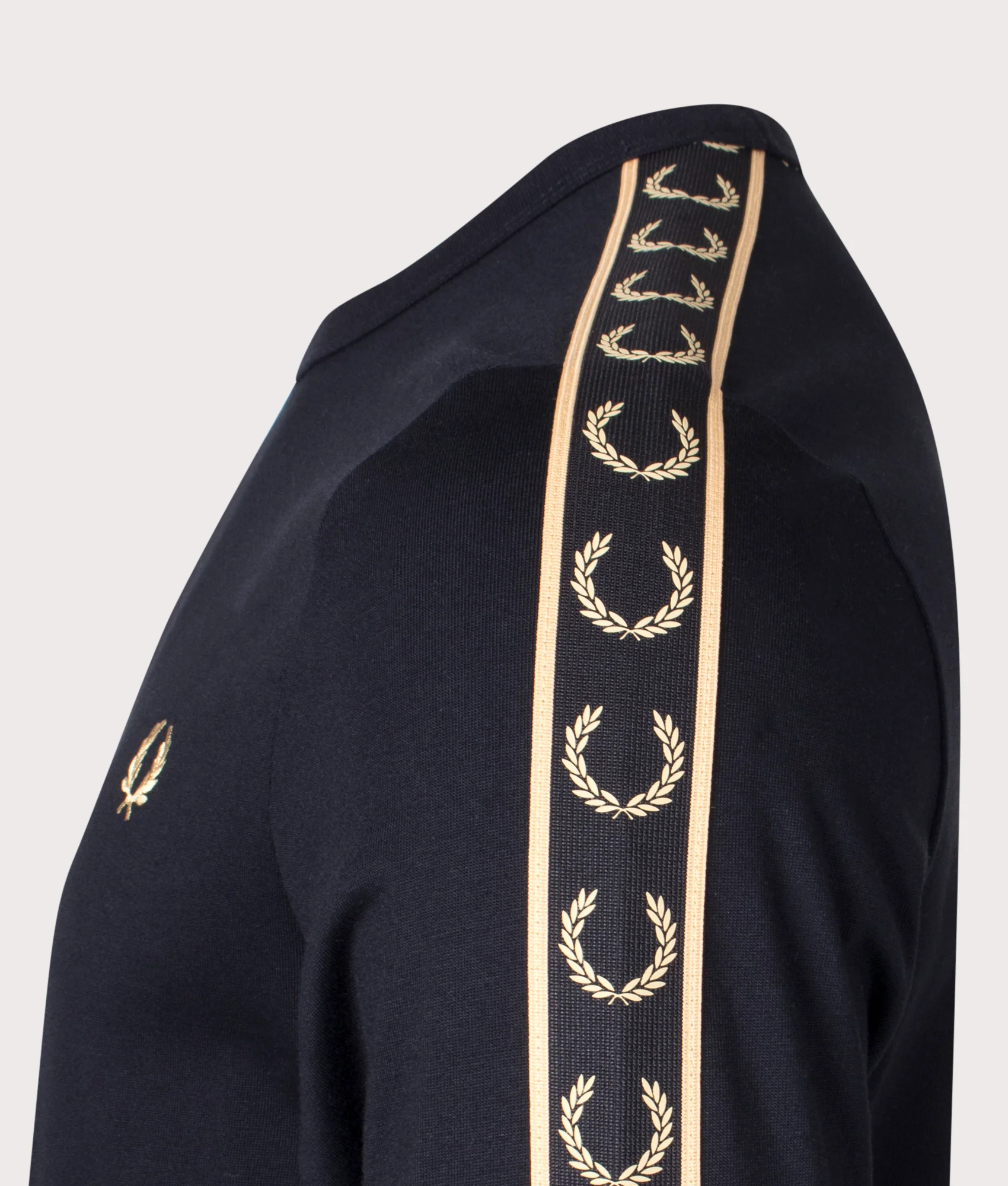 Regular Fit Long Sleeve Laurel Taped T-Shirt - Image 3