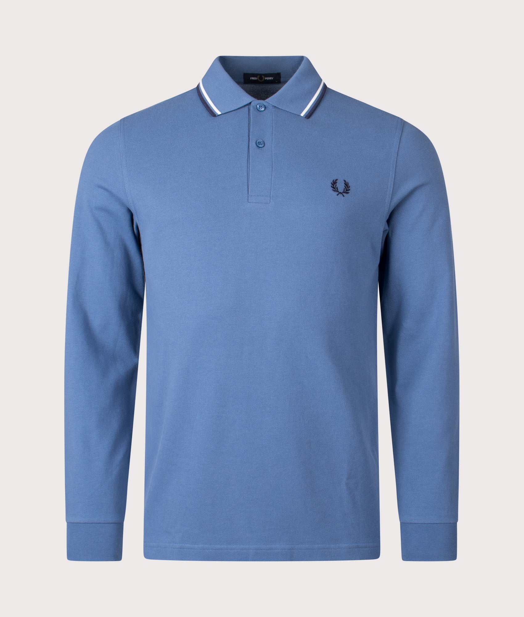 Regular Fit Long Sleeve Twin Tipped Polo Shirt