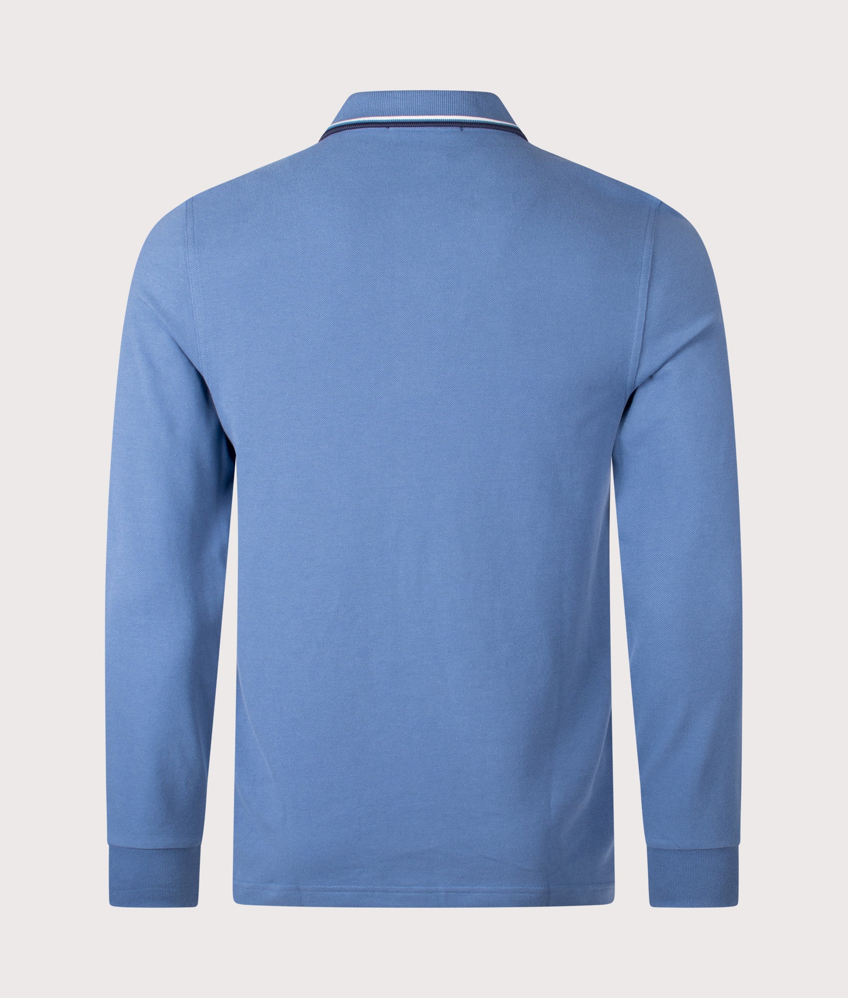 Regular Fit Long Sleeve Twin Tipped Polo Shirt - Image 3