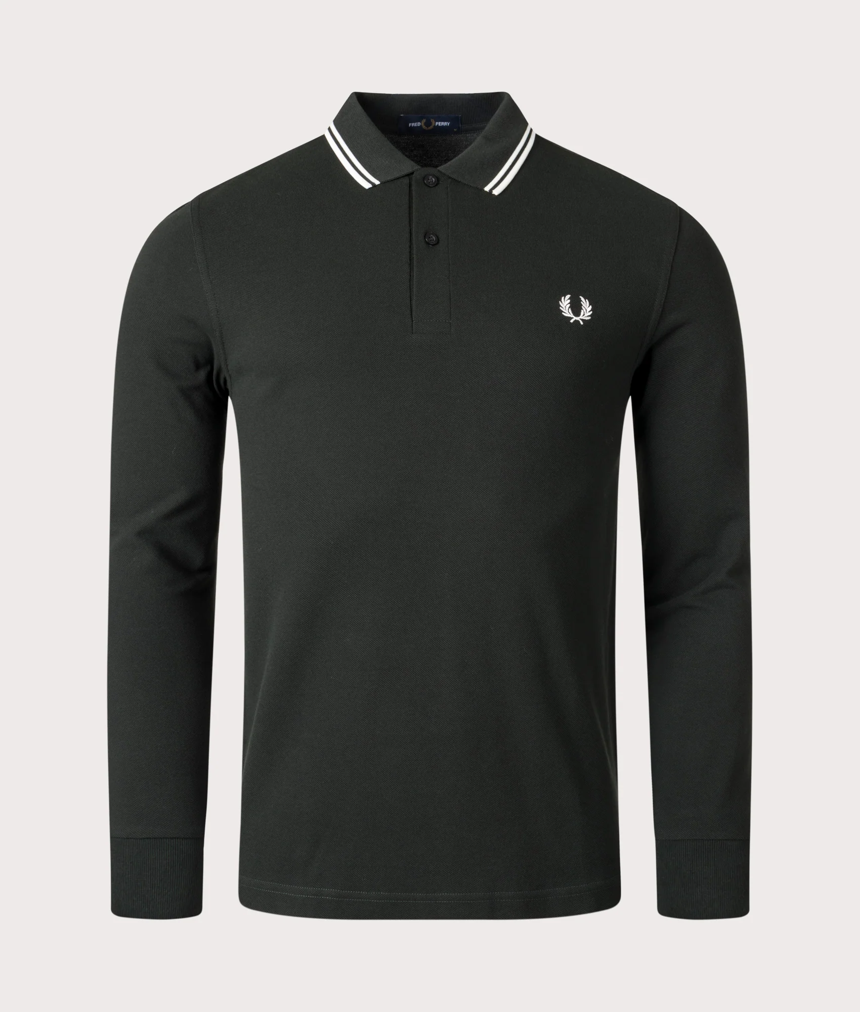 Regular Fit Long Sleeve Twin Tipped Polo Shirt