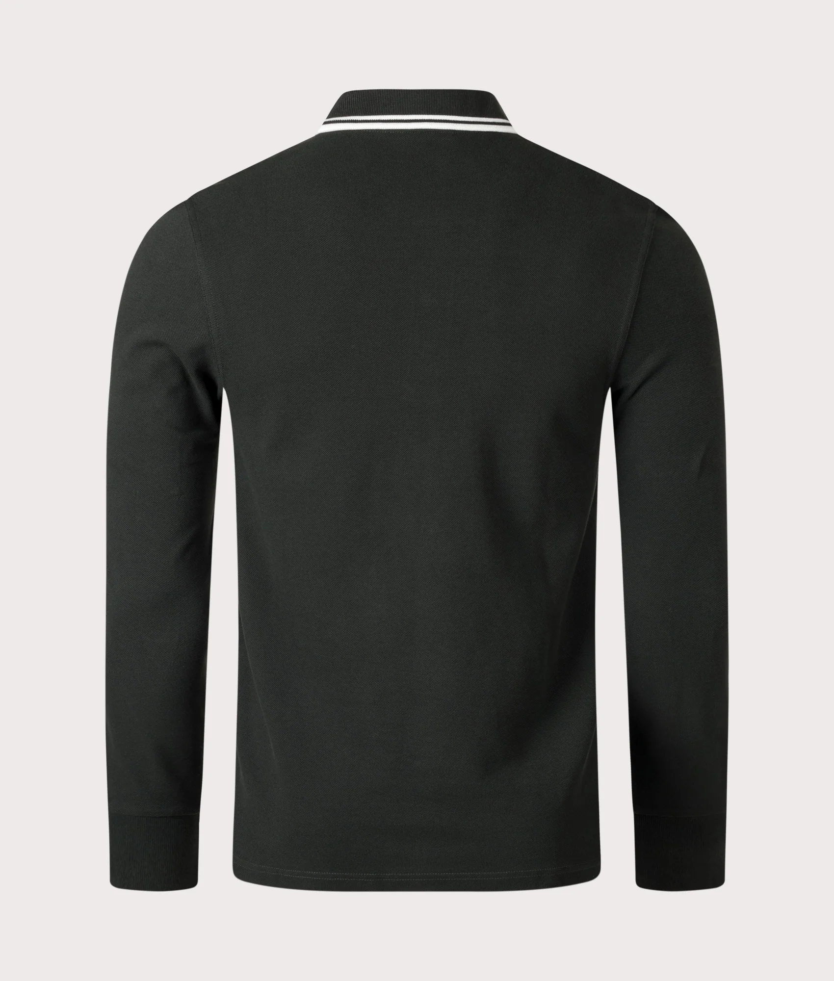 Regular Fit Long Sleeve Twin Tipped Polo Shirt - Image 3