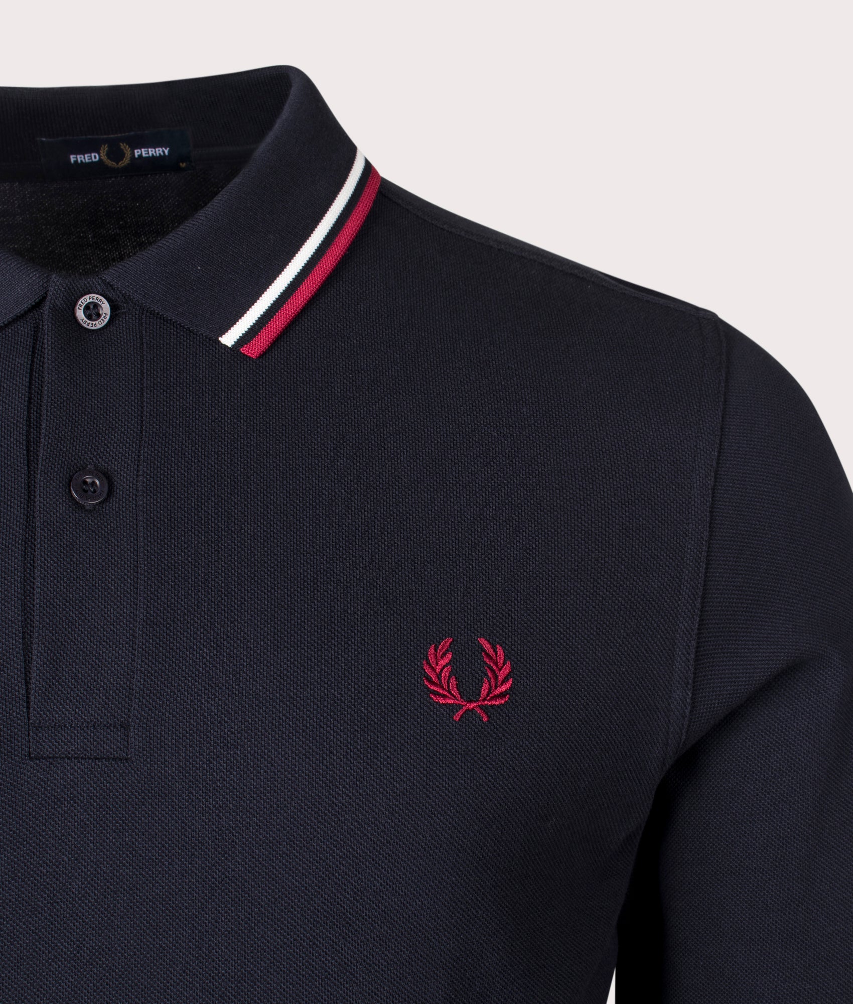 Regular Fit Long Sleeve Twin Tipped Polo Shirt - Image 2