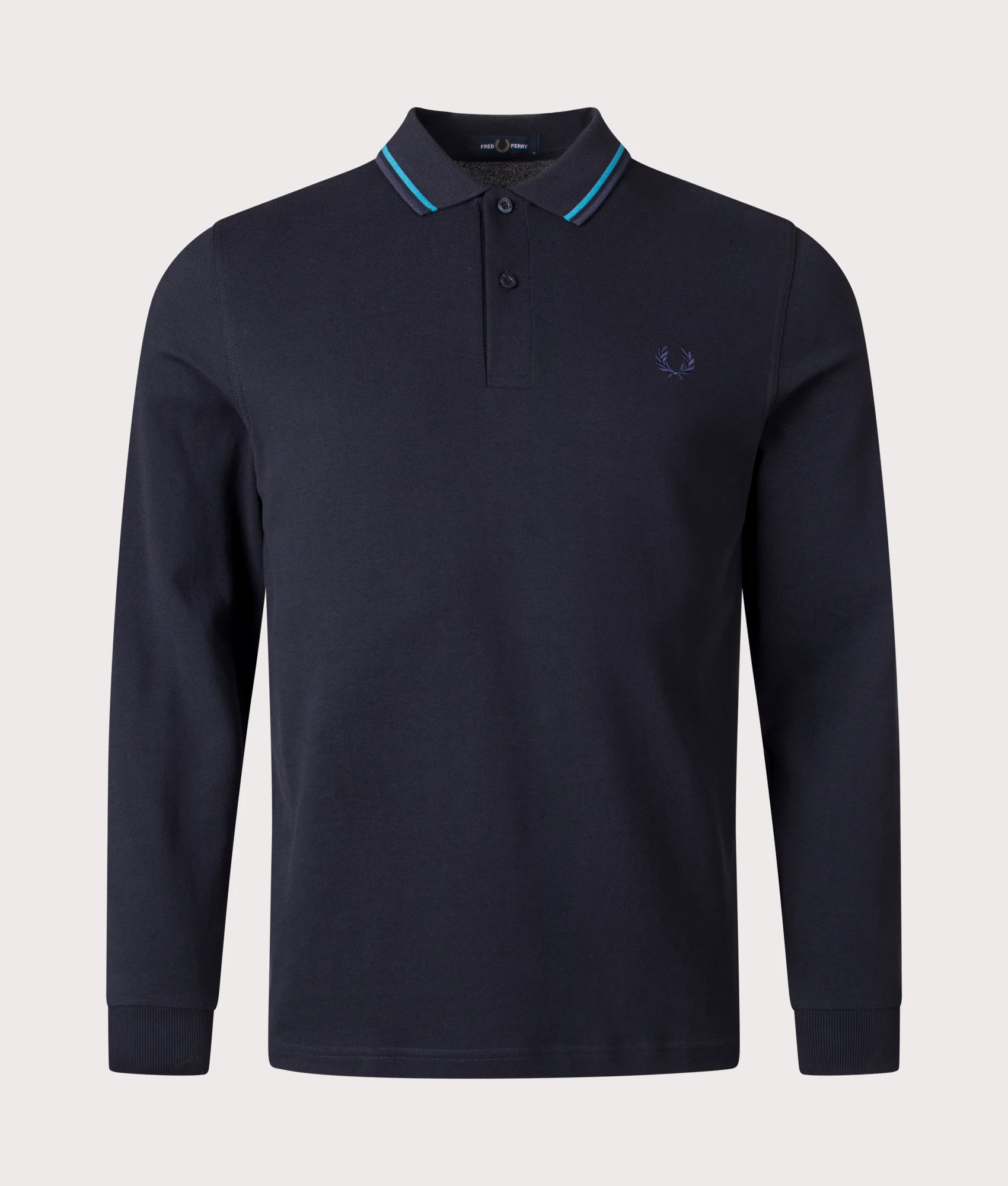 Regular Fit Long Sleeve Twin Tipped Polo Shirt
