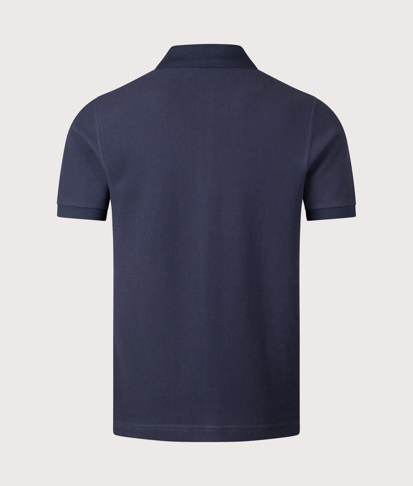 Regular Fit Panelled Button Through Polo Shirt - Image 3