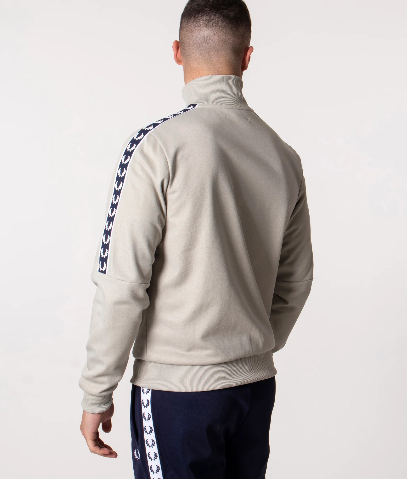 Regular Fit Panelled Taped Track Top - Image 3