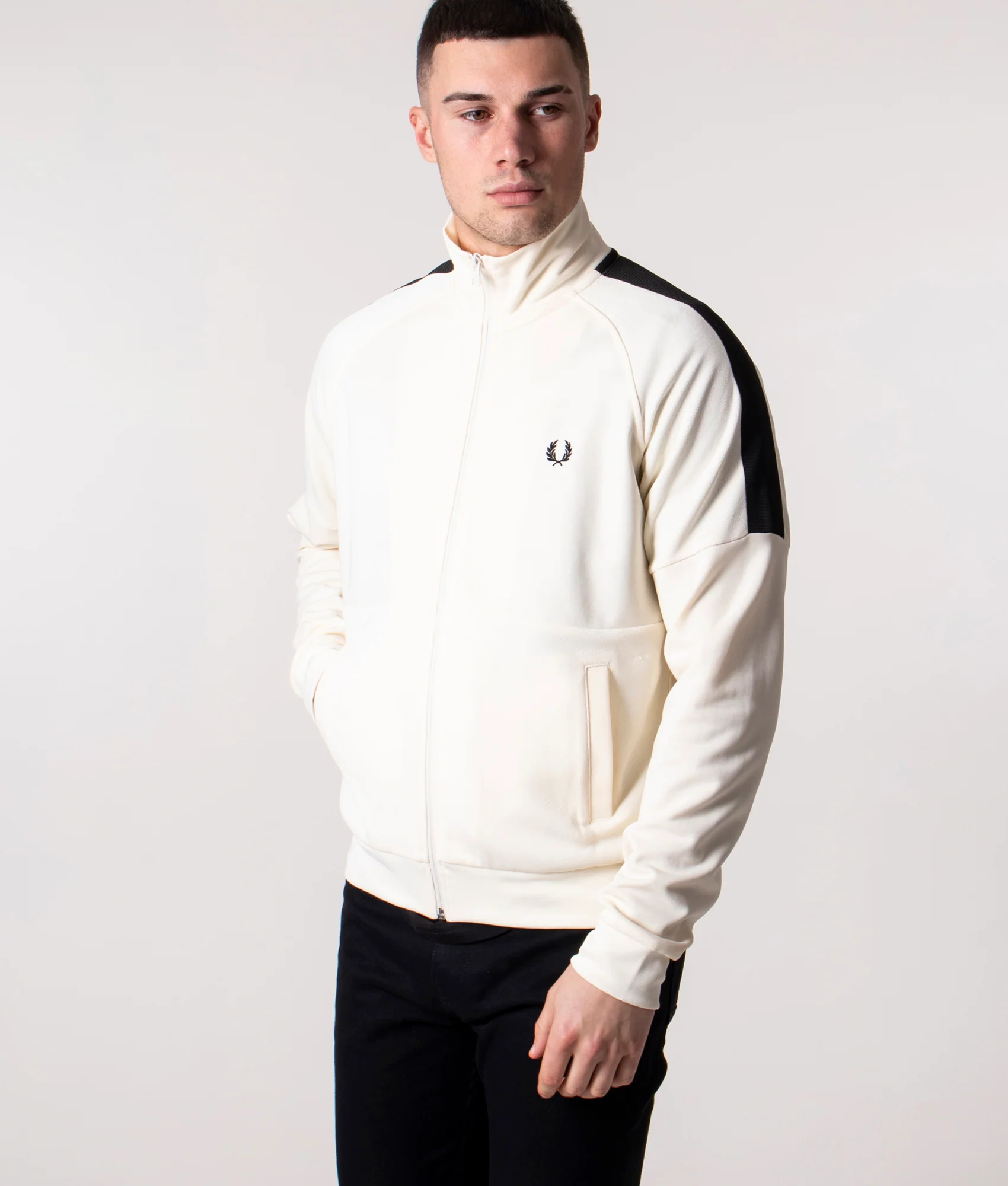 Regular Fit Panelled Track Top