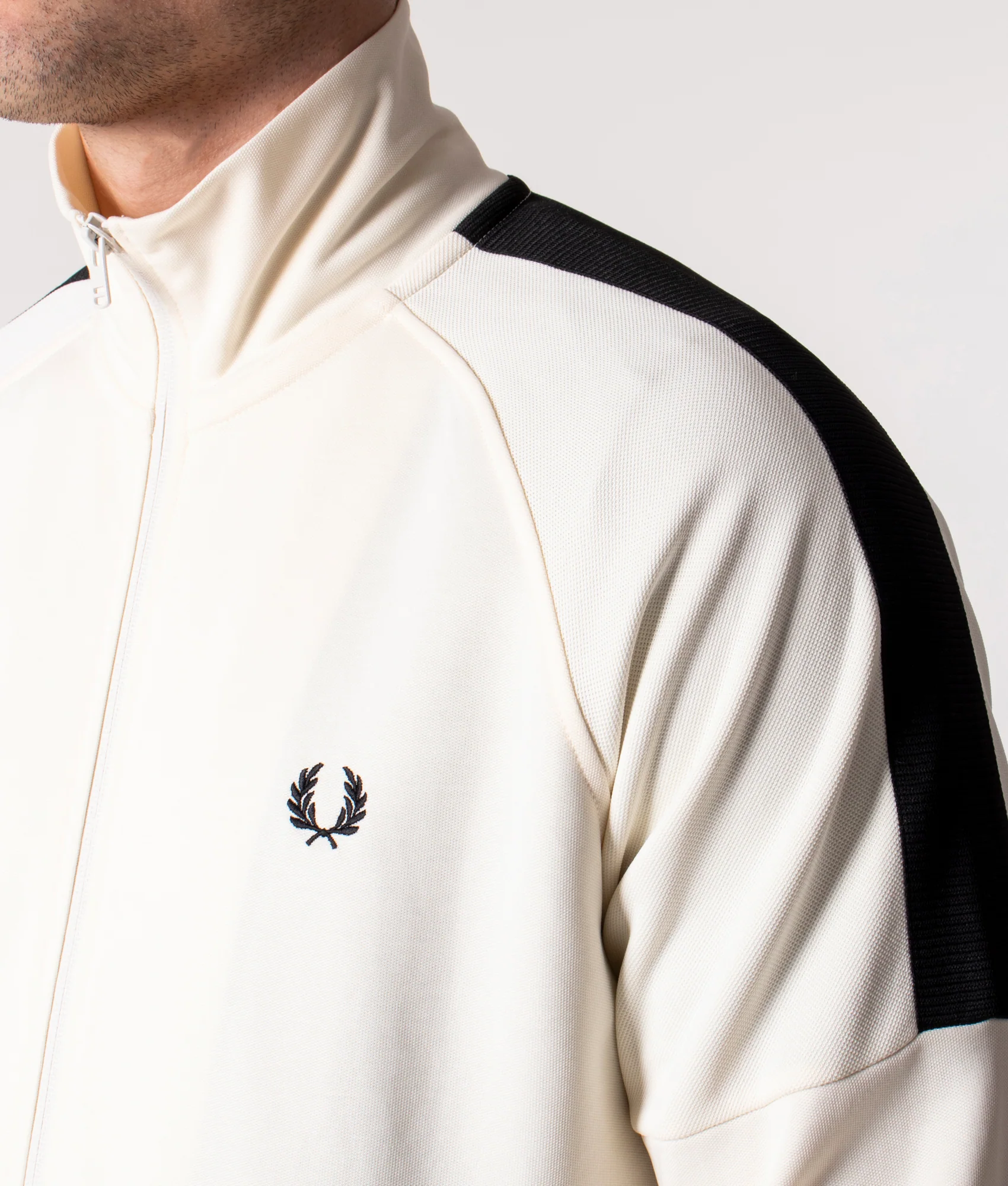 Regular Fit Panelled Track Top - Image 2