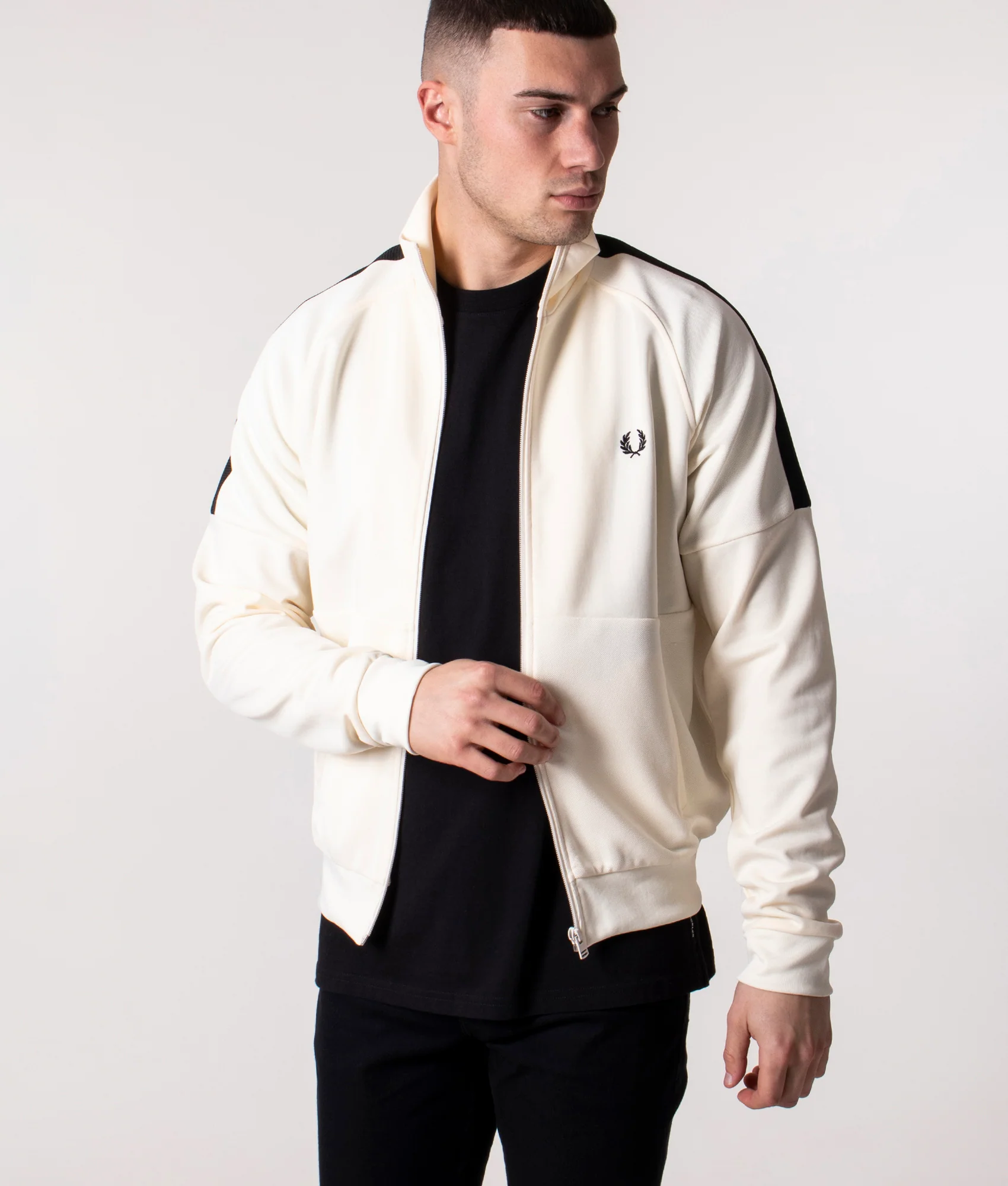 Regular Fit Panelled Track Top - Image 3