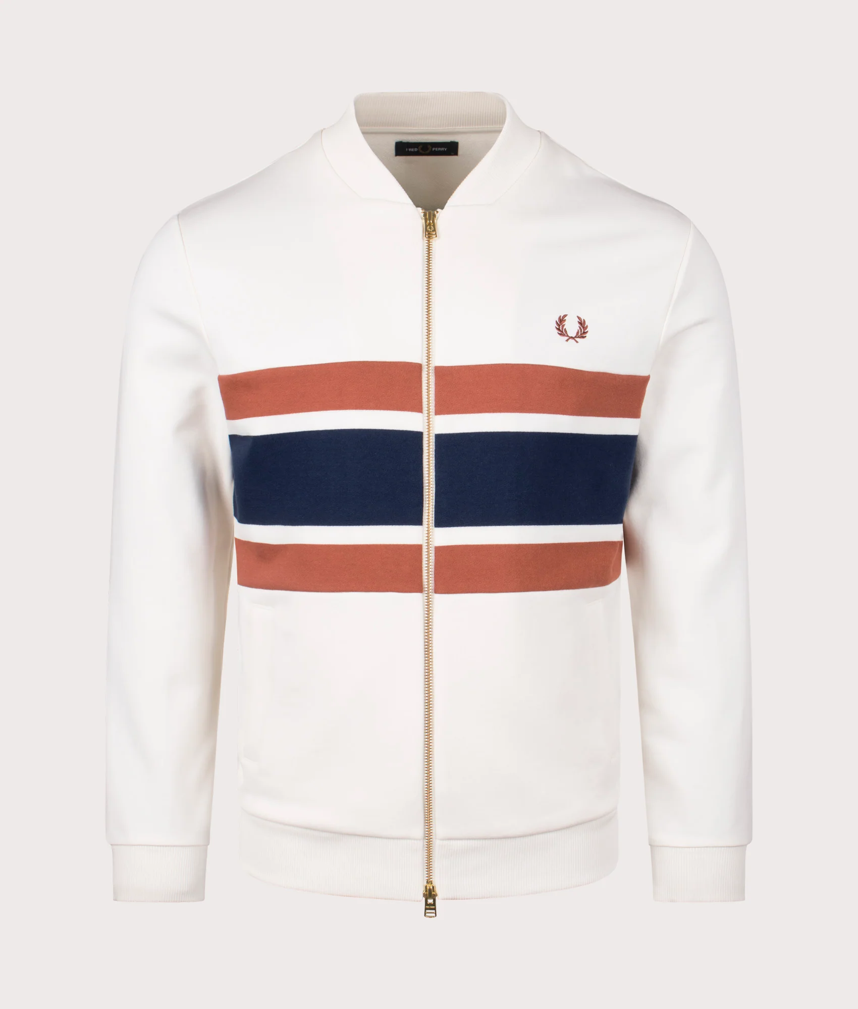 Regular Fit Panelled Zip Through Sweatshirt