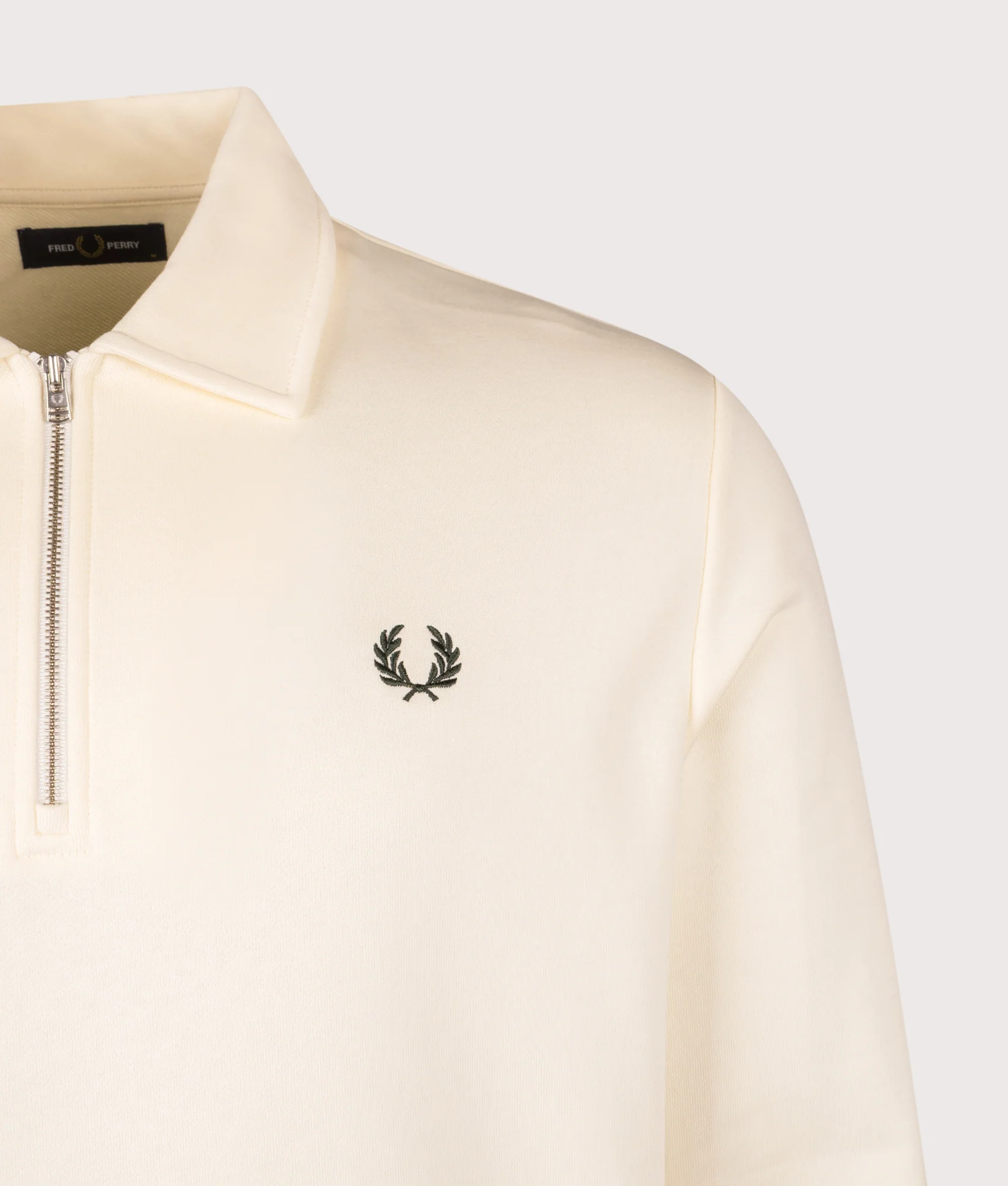 Relaxed Fit Collared Quarter Zip Sweatshirt - Image 2