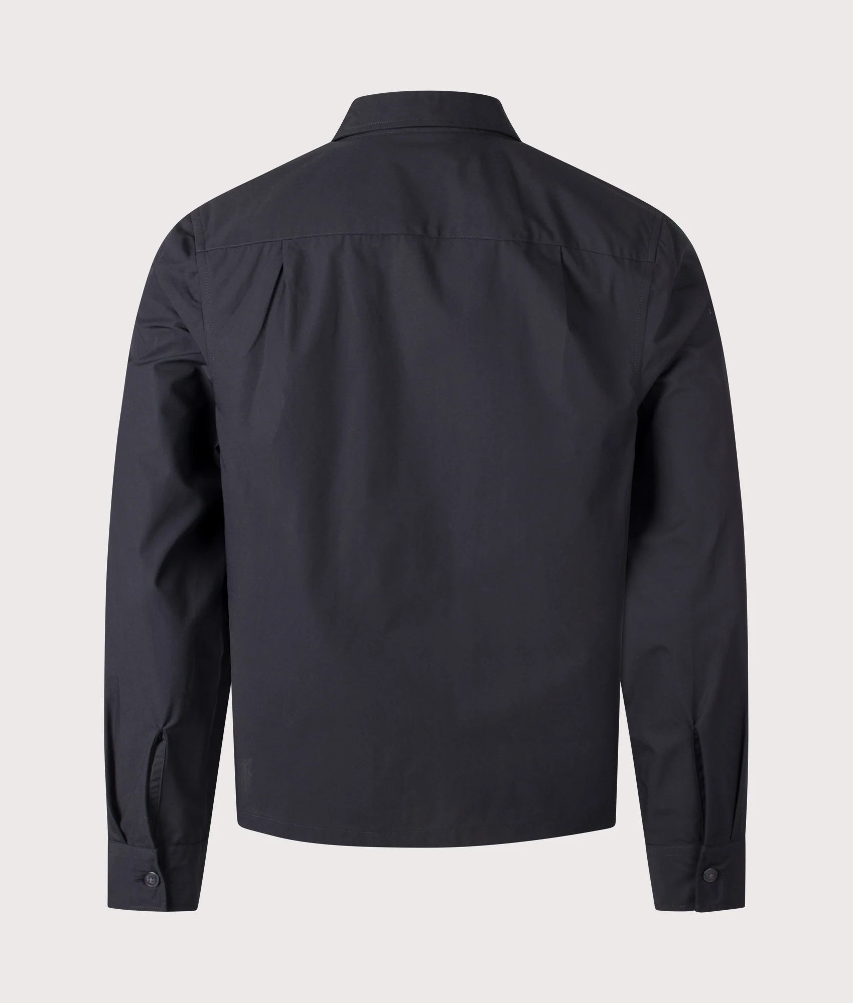 Regular Fit Zip Through Poplin Overshirt - Image 3