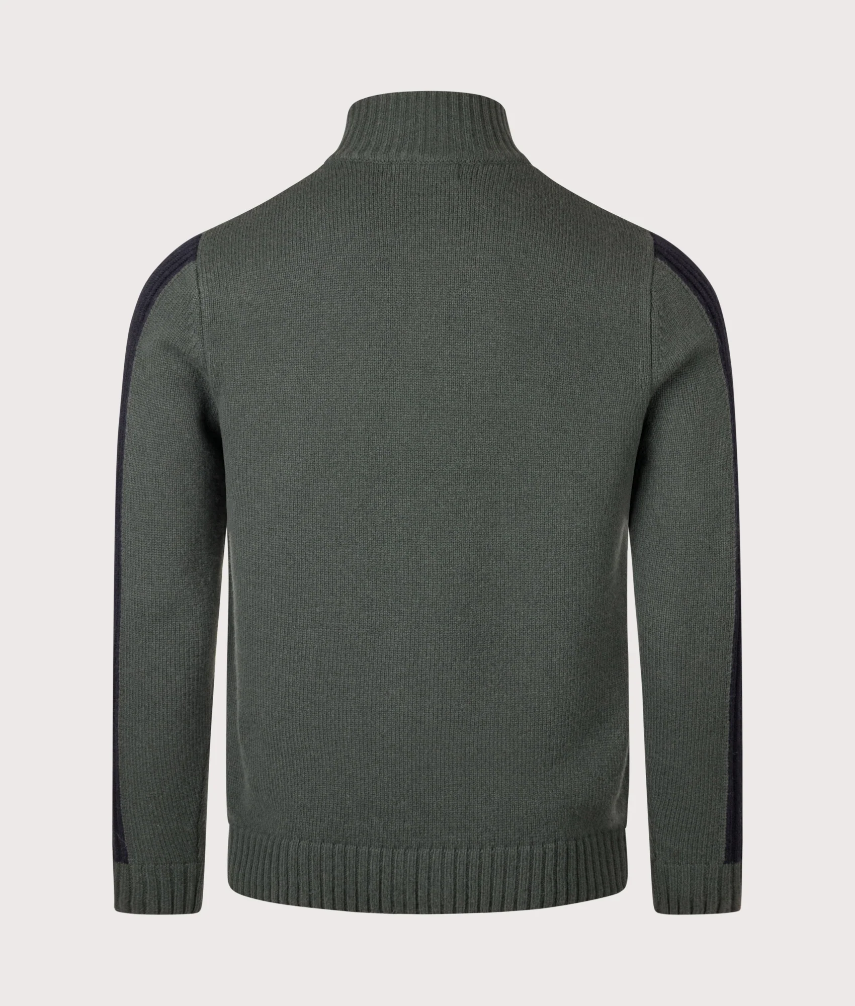 Regular Fit Ribbed Slv Zip Through Cardigan - Image 4