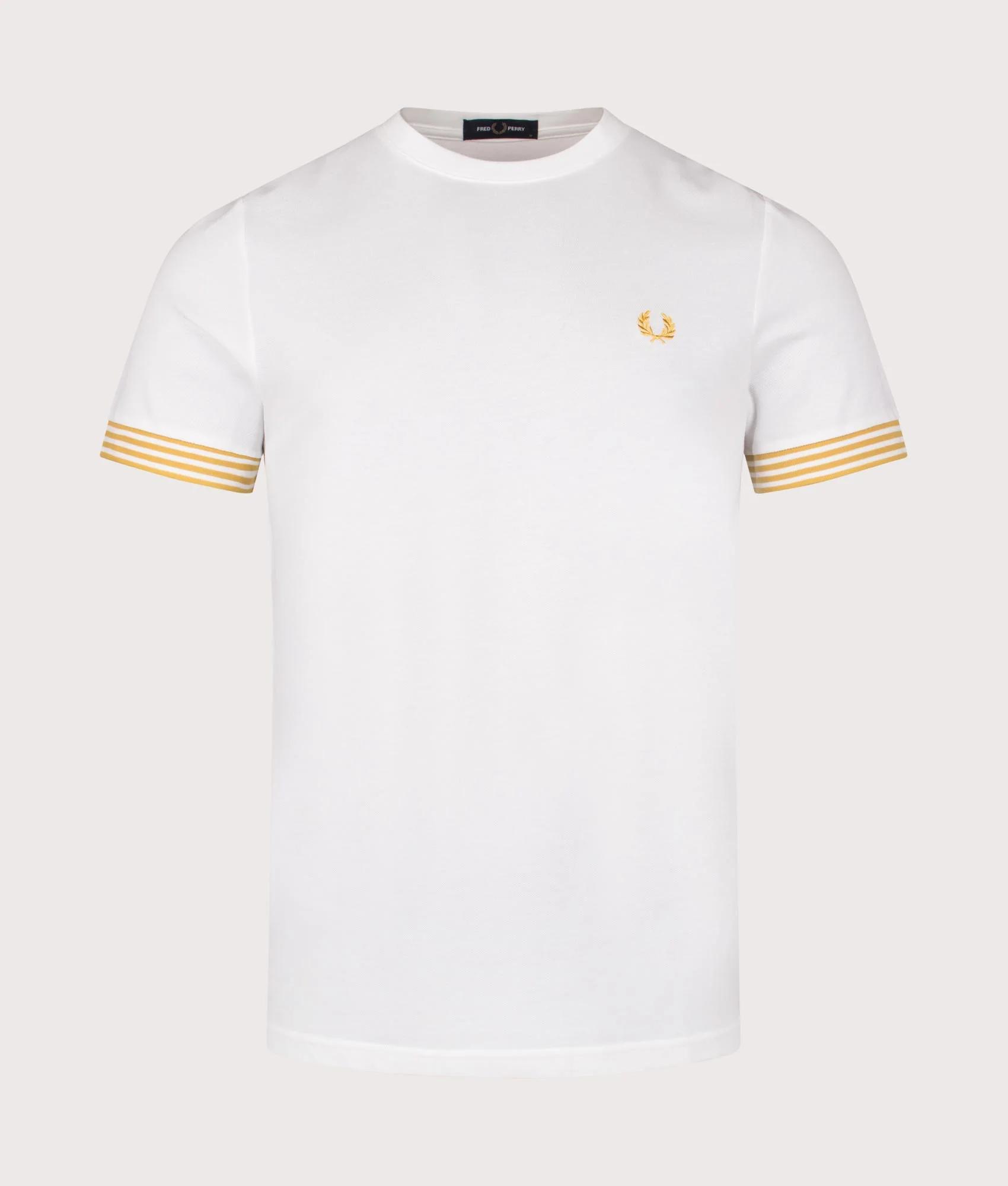 Regular Fit Striped Cuff T-Shirt