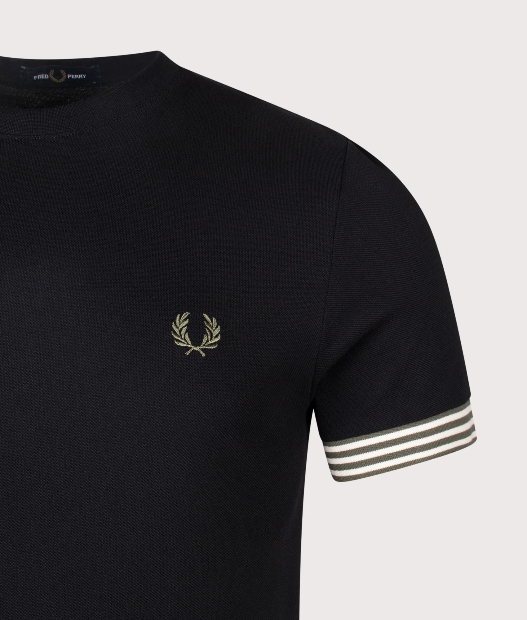 Regular Fit Striped Cuff T-Shirt - Image 2