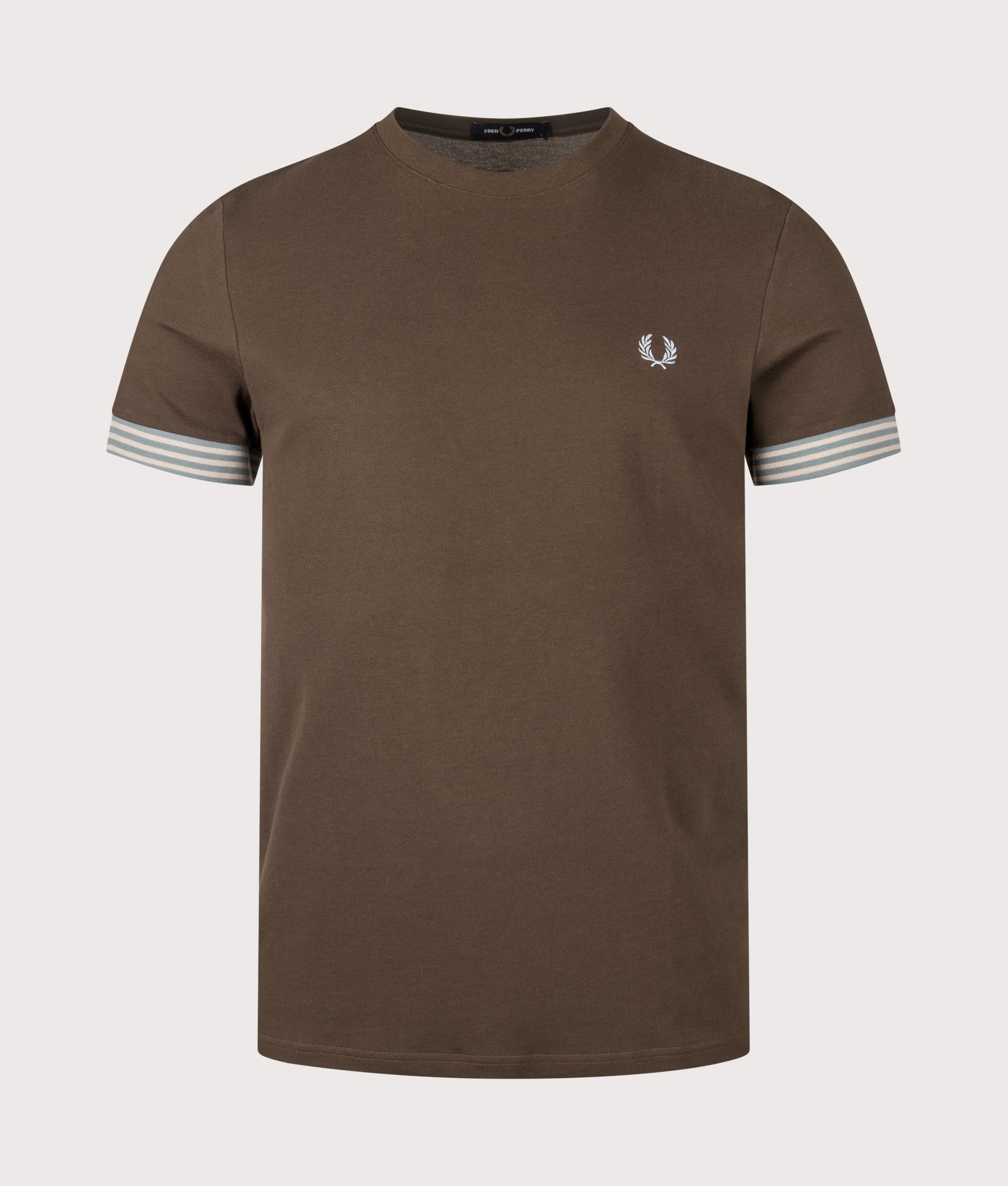 Regular Fit Striped Cuff T-Shirt