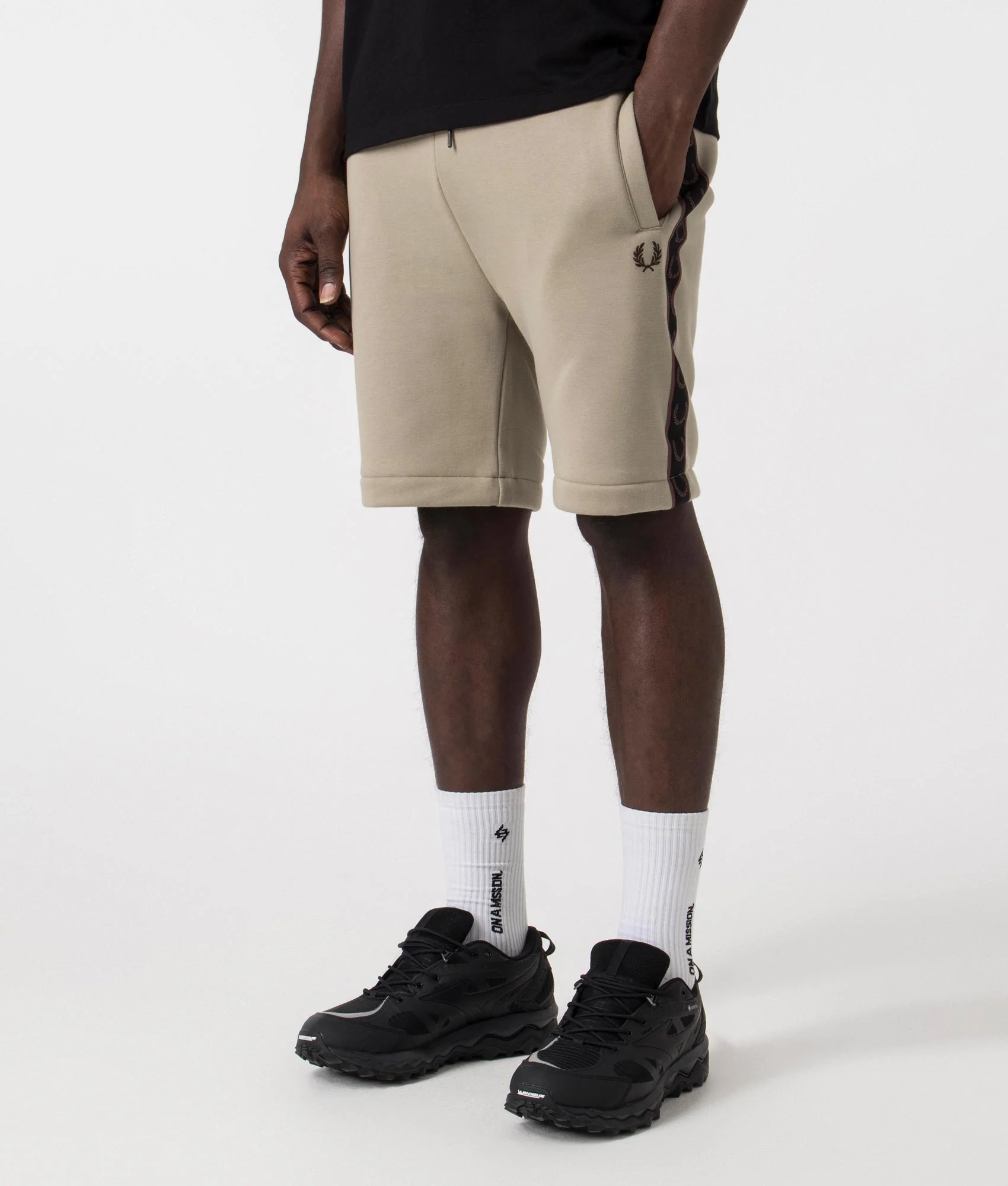 Regular Fit Taped Sweat Shorts