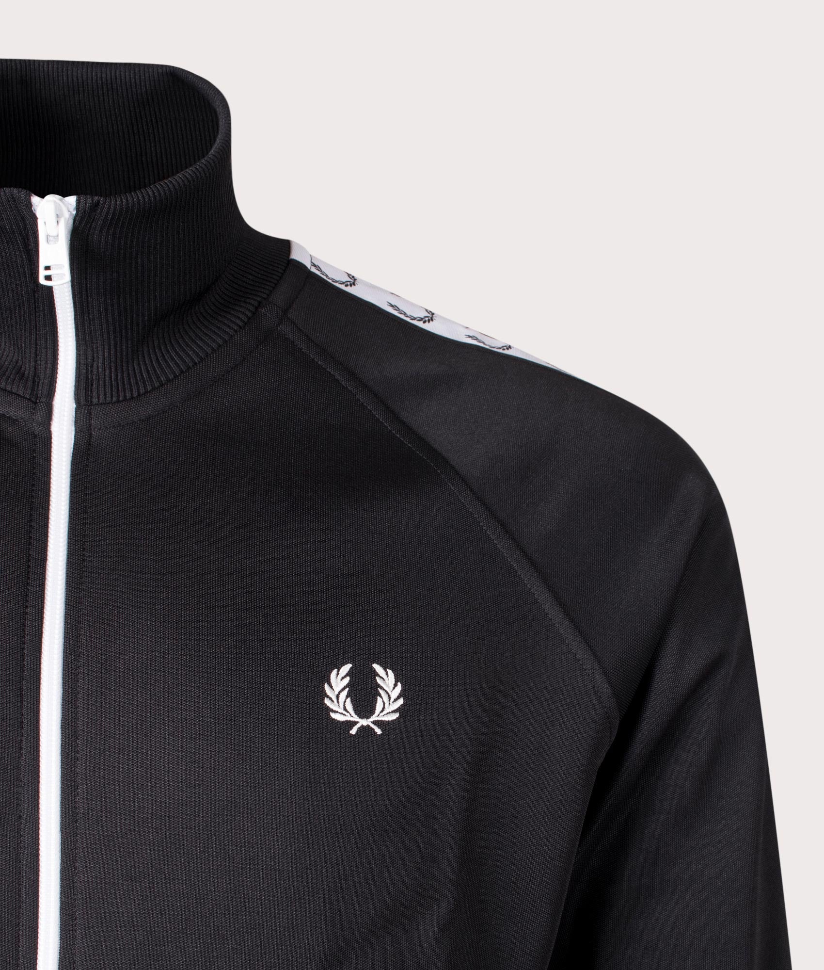 Regular Fit Zip Through Taped Track Top - Image 3