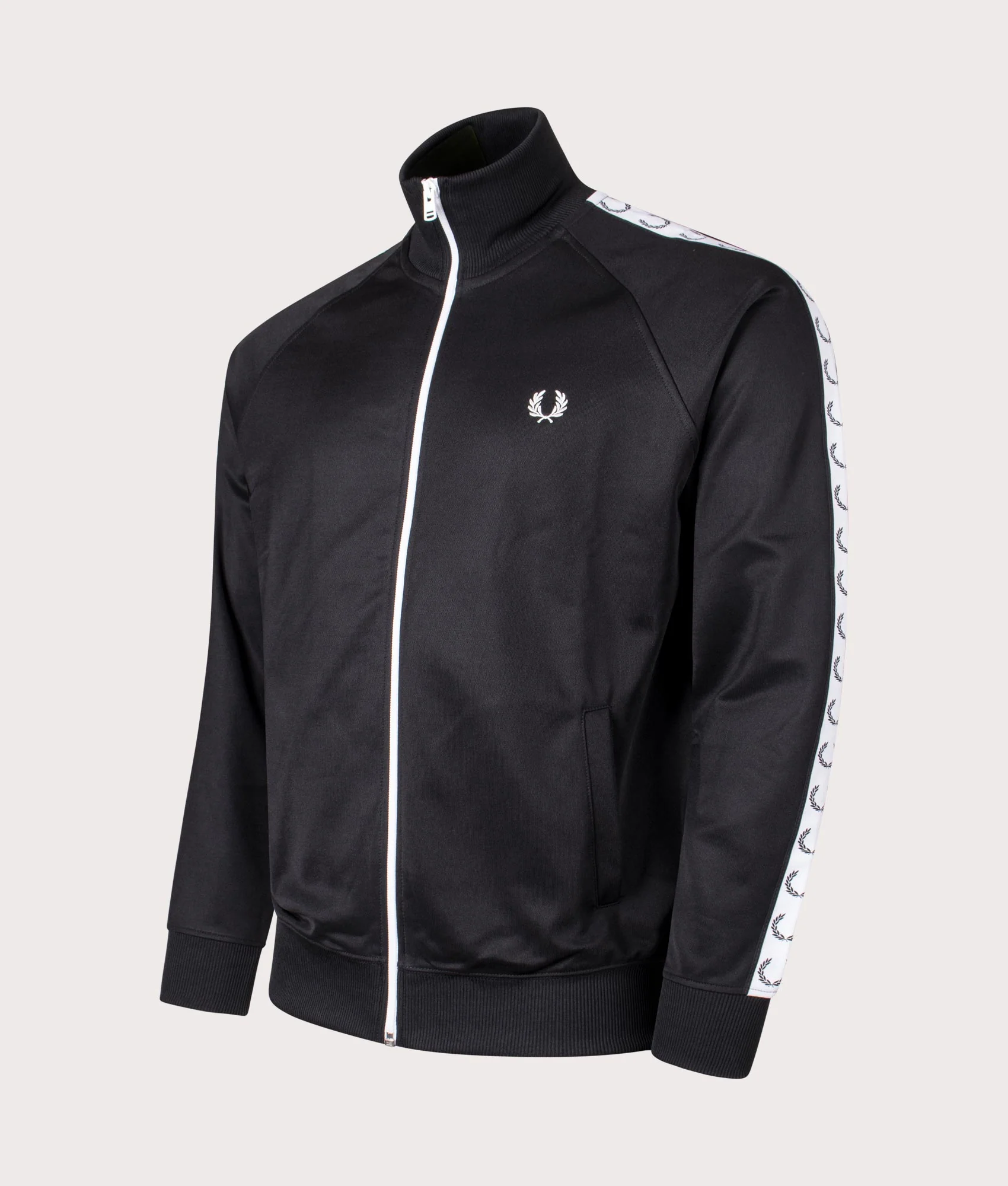Regular Fit Zip Through Taped Track Top - Image 4