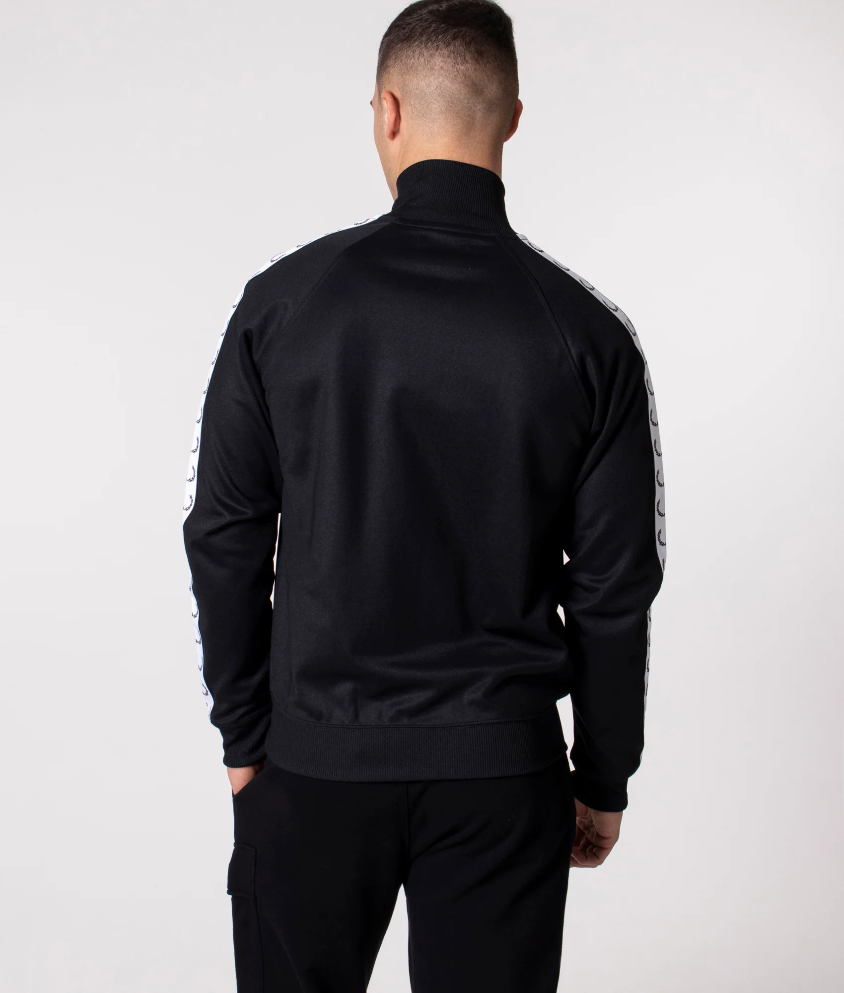 Regular Fit Zip Through Taped Track Top - Image 6