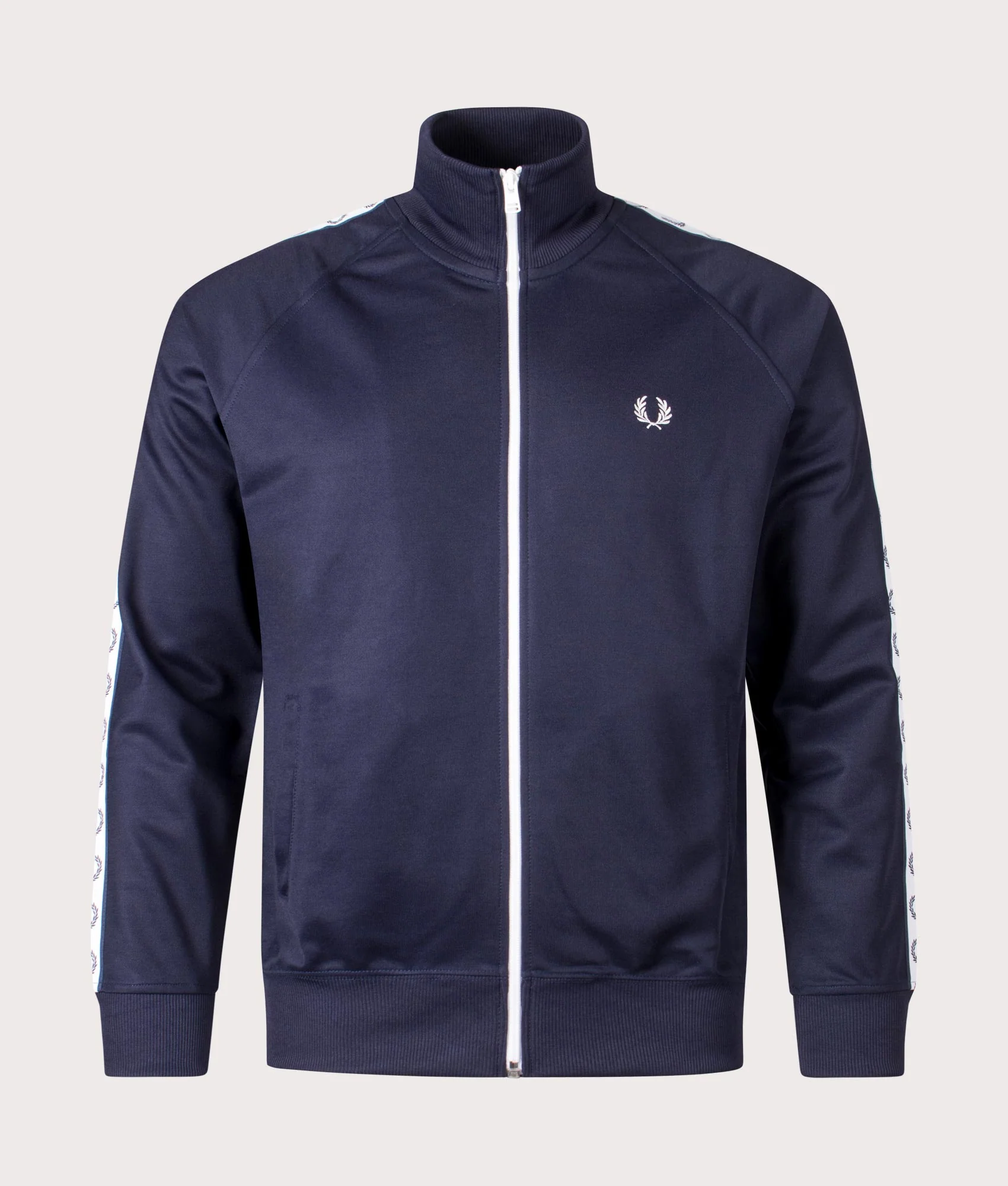 Regular Fit Zip Through Taped Track Top - Image 2