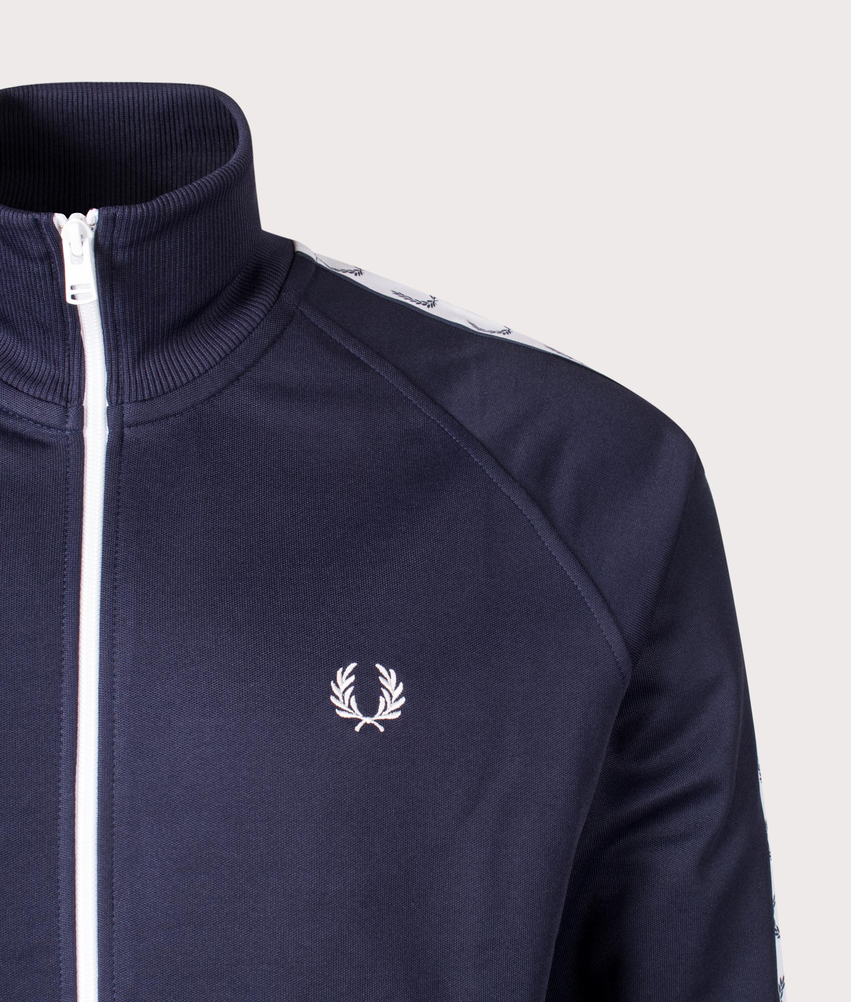 Regular Fit Zip Through Taped Track Top - Image 3