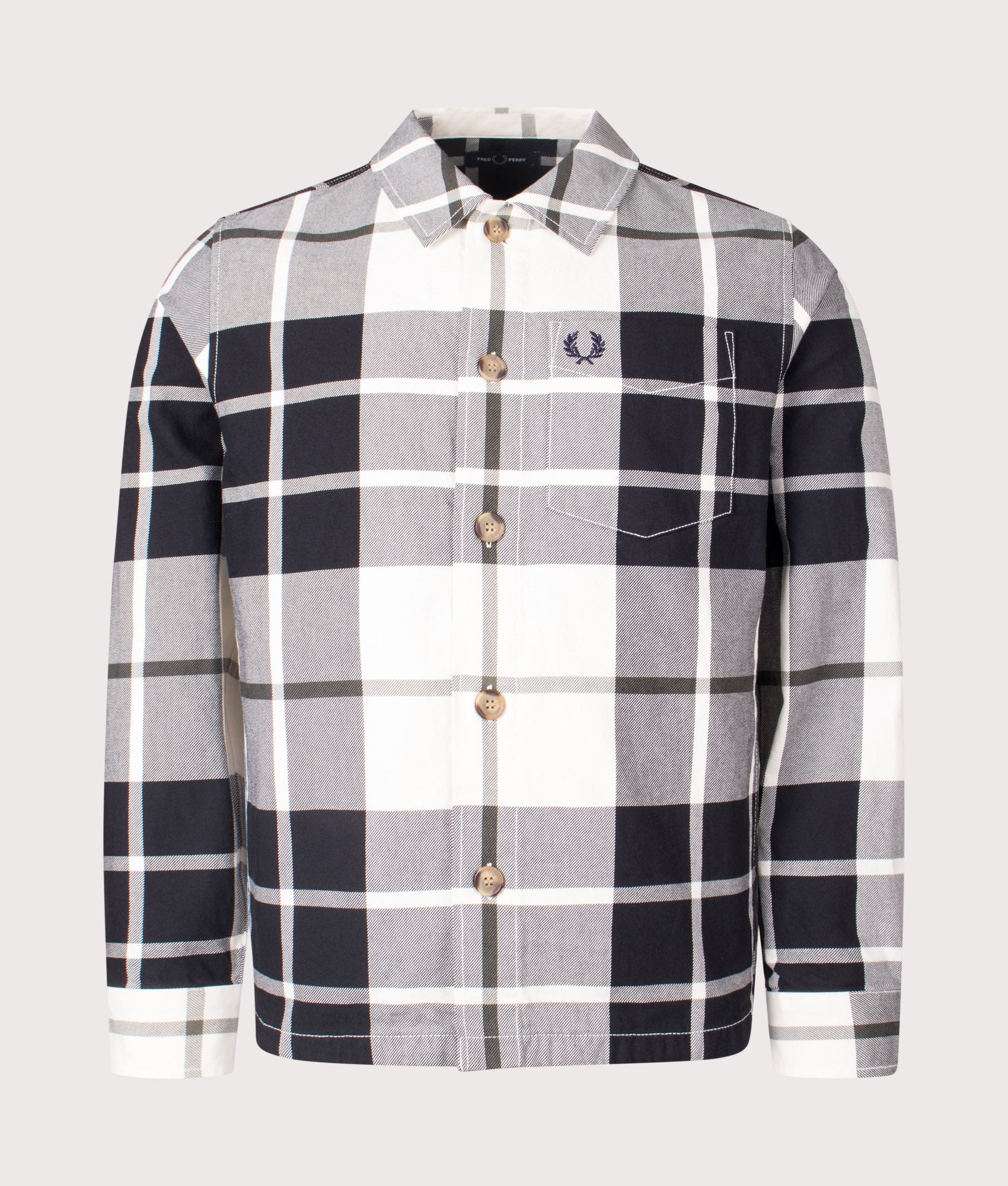 Regular Fit Tartan Twill Overshirt
