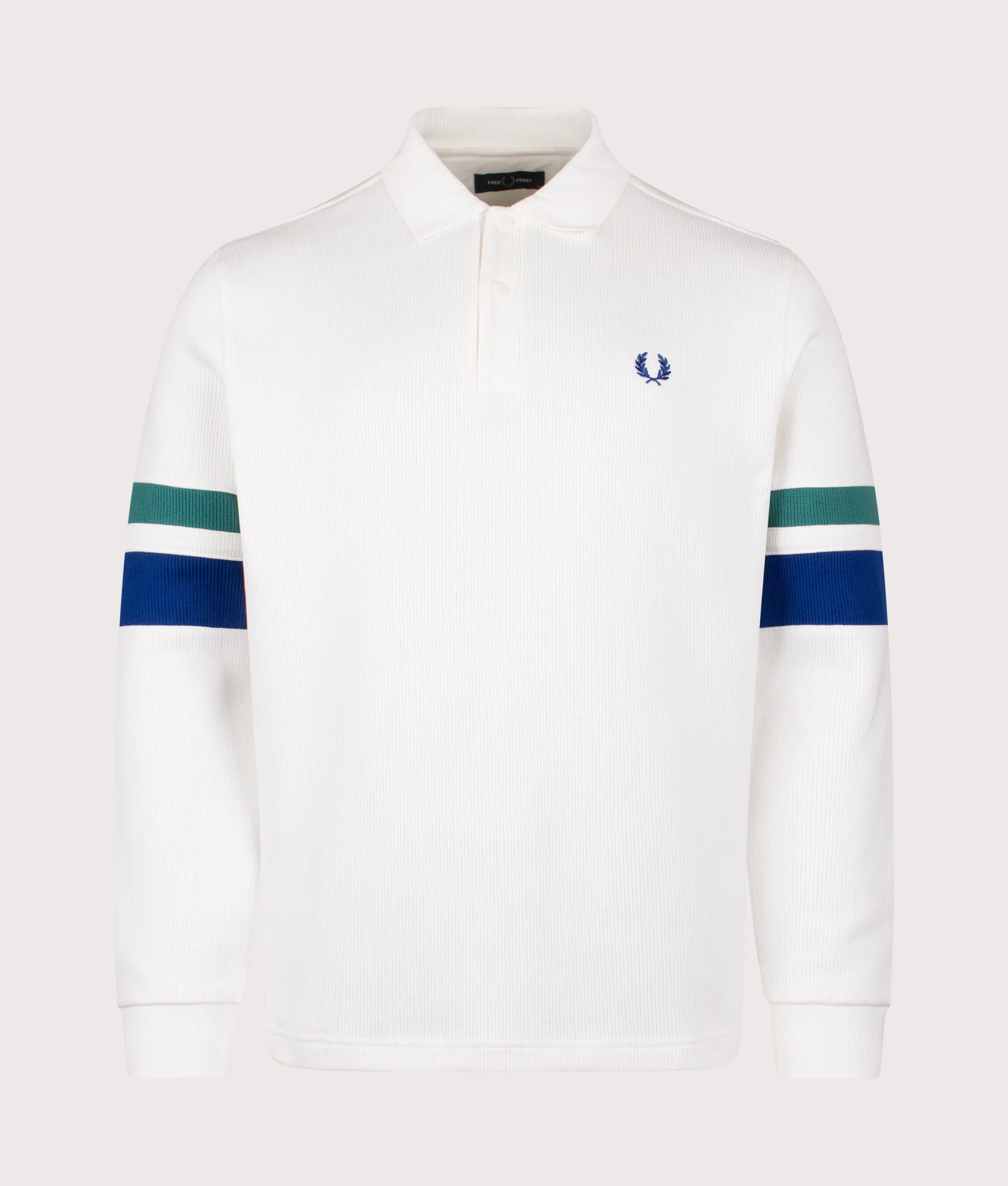 Regular Fit Tipped Sleeve Collared Sweatshirt