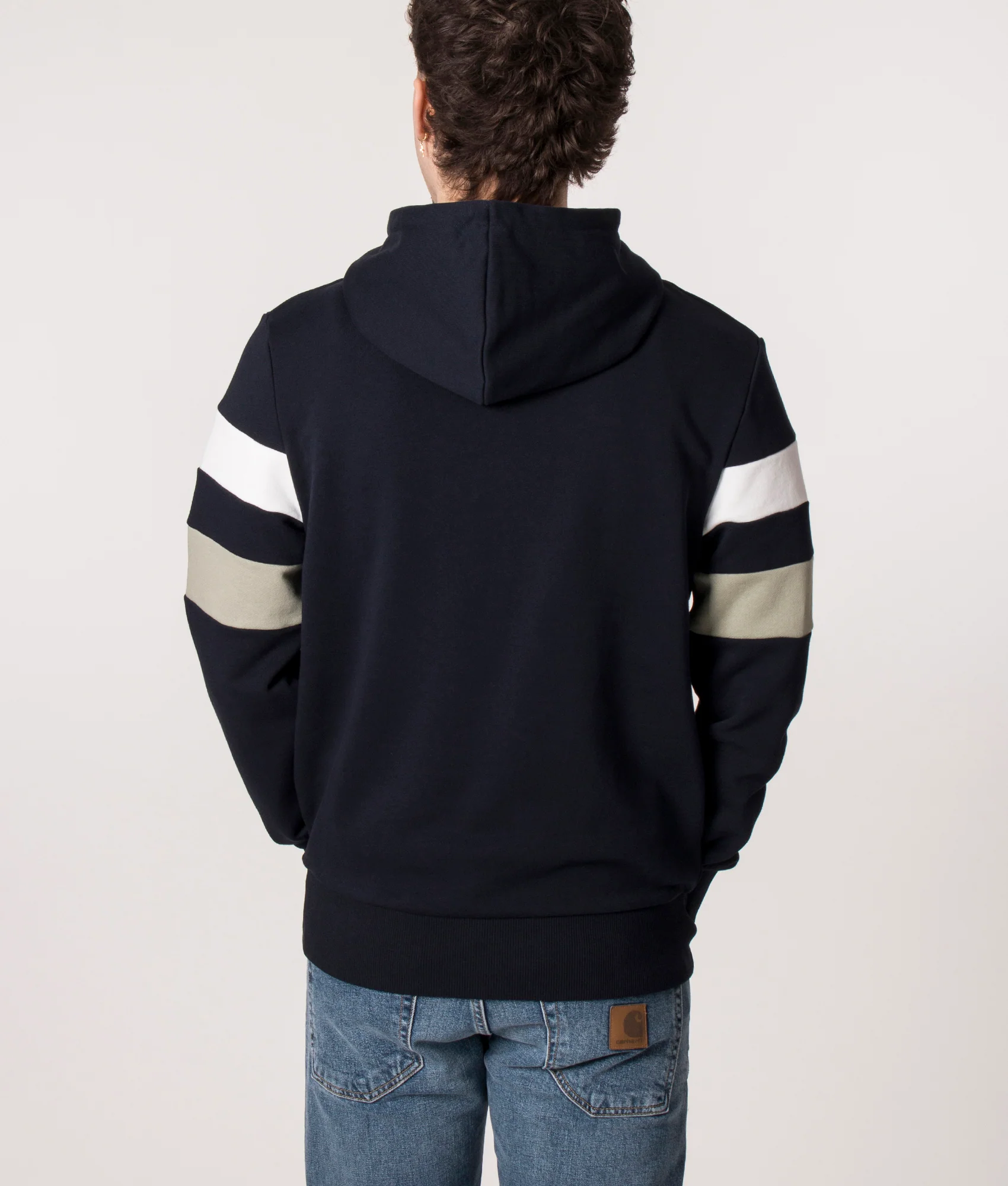 Regular Fit Tipped Sleeve Hoodie - Image 3
