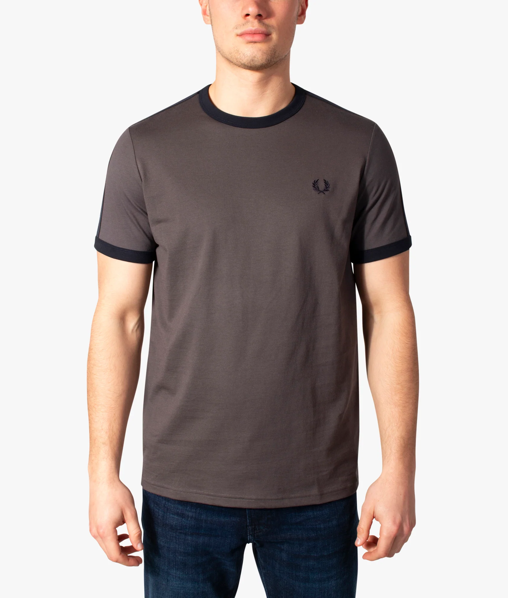 Regular Fit Tonal Tape Ringer T-Shirt - Image 2