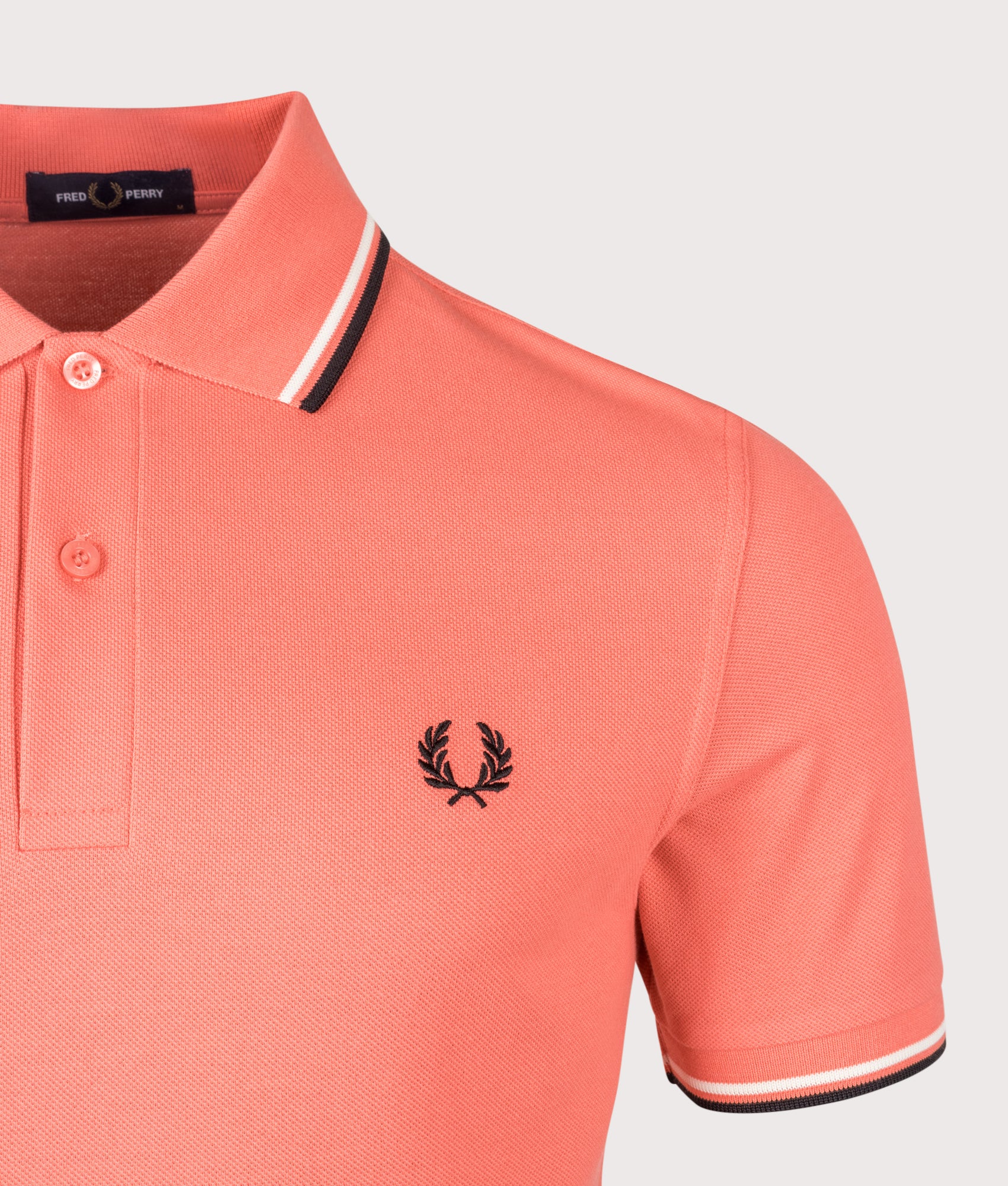 Regular Fit Twin Tipped Fred Perry Polo Shirt - Image 2