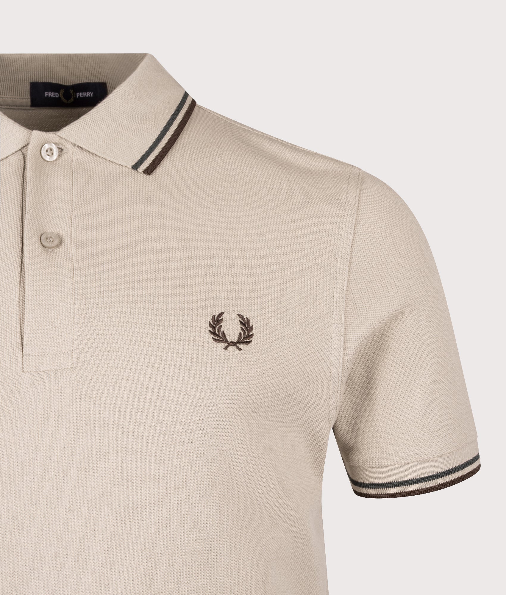 Regular Fit Twin Tipped Fred Perry Polo Shirt - Image 2