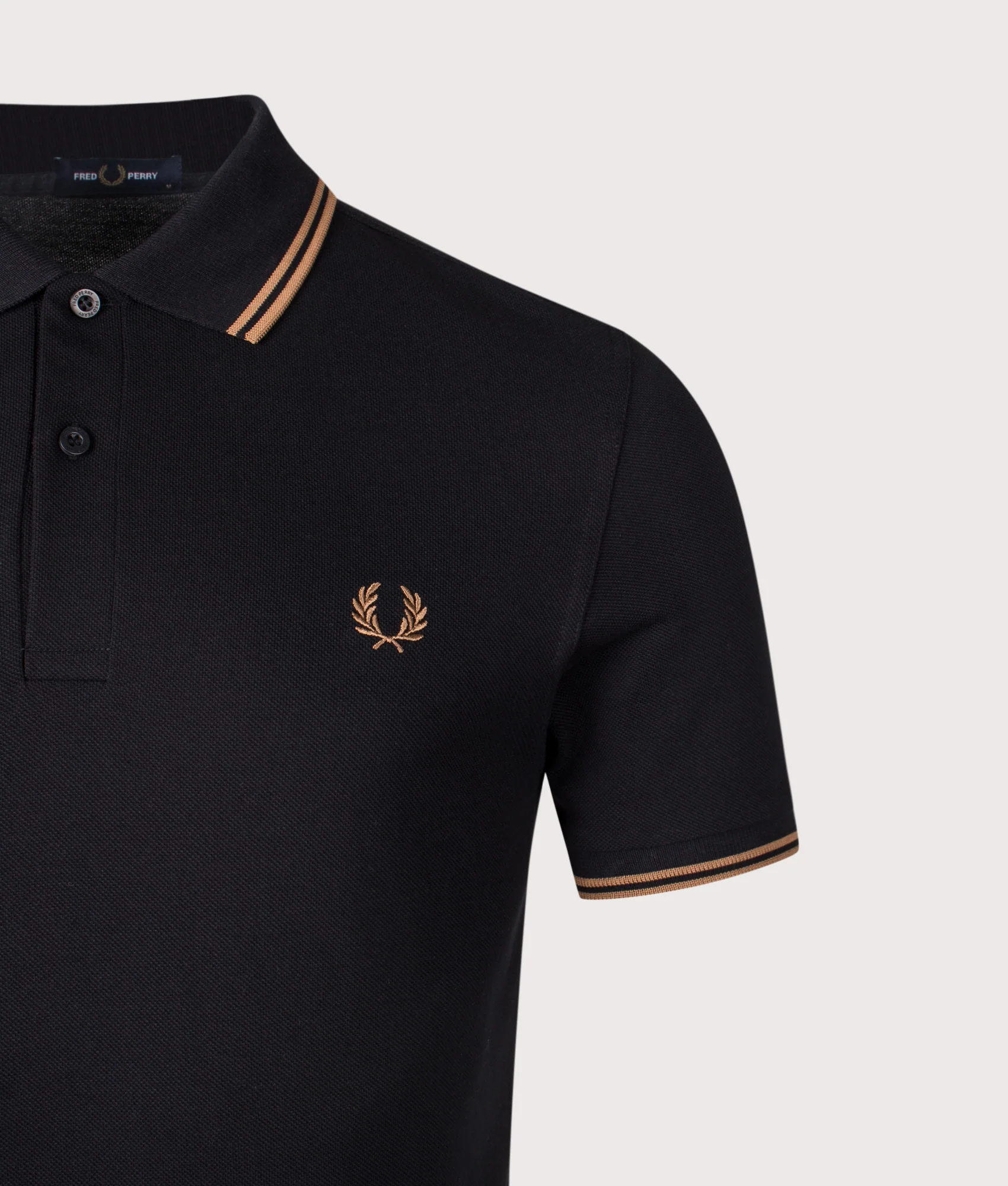 Regular Fit Twin Tipped Fred Perry Polo Shirt - Image 2