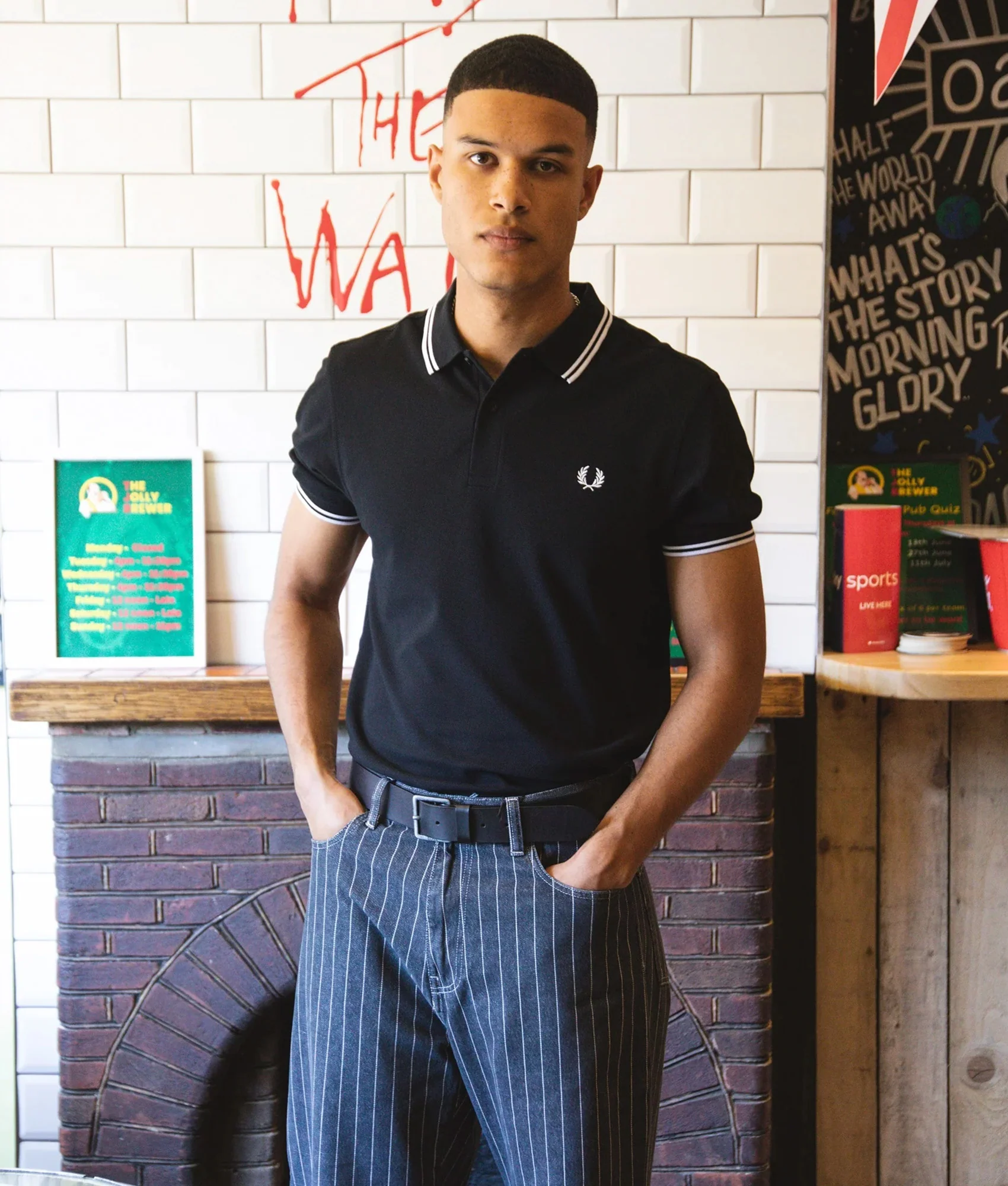 Regular Fit Twin Tipped Fred Perry Polo Shirt - Image 2