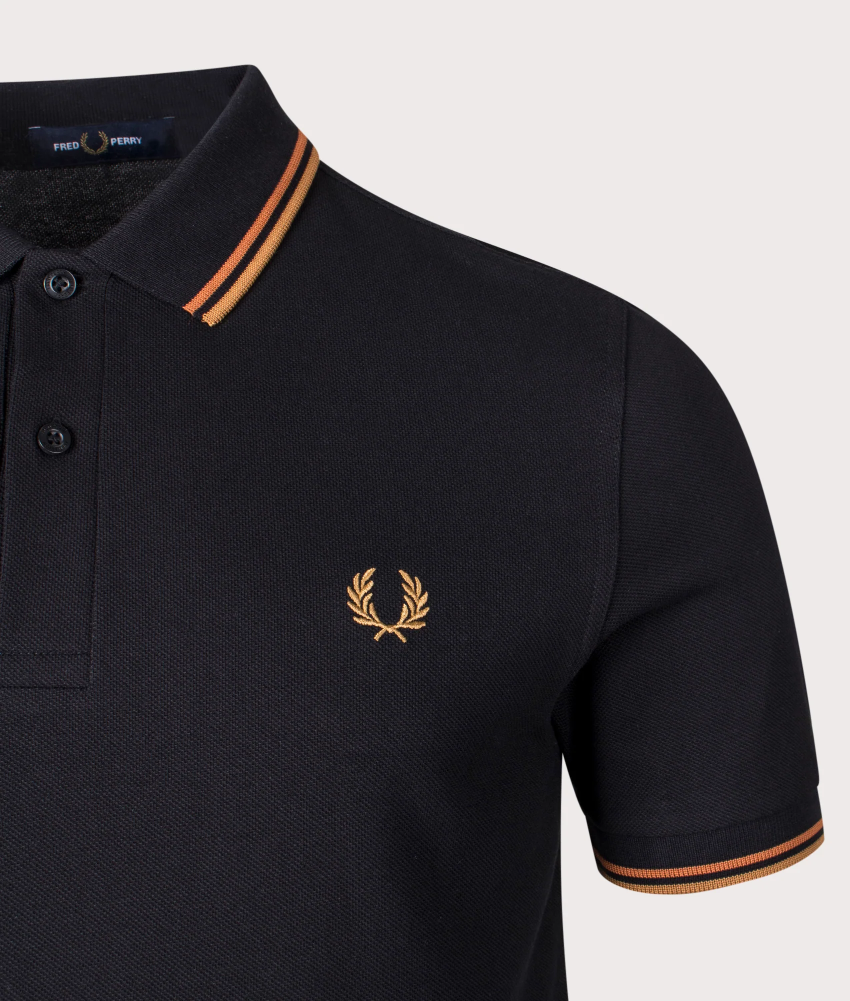 Regular Fit Twin Tipped Fred Perry Polo Shirt - Image 2