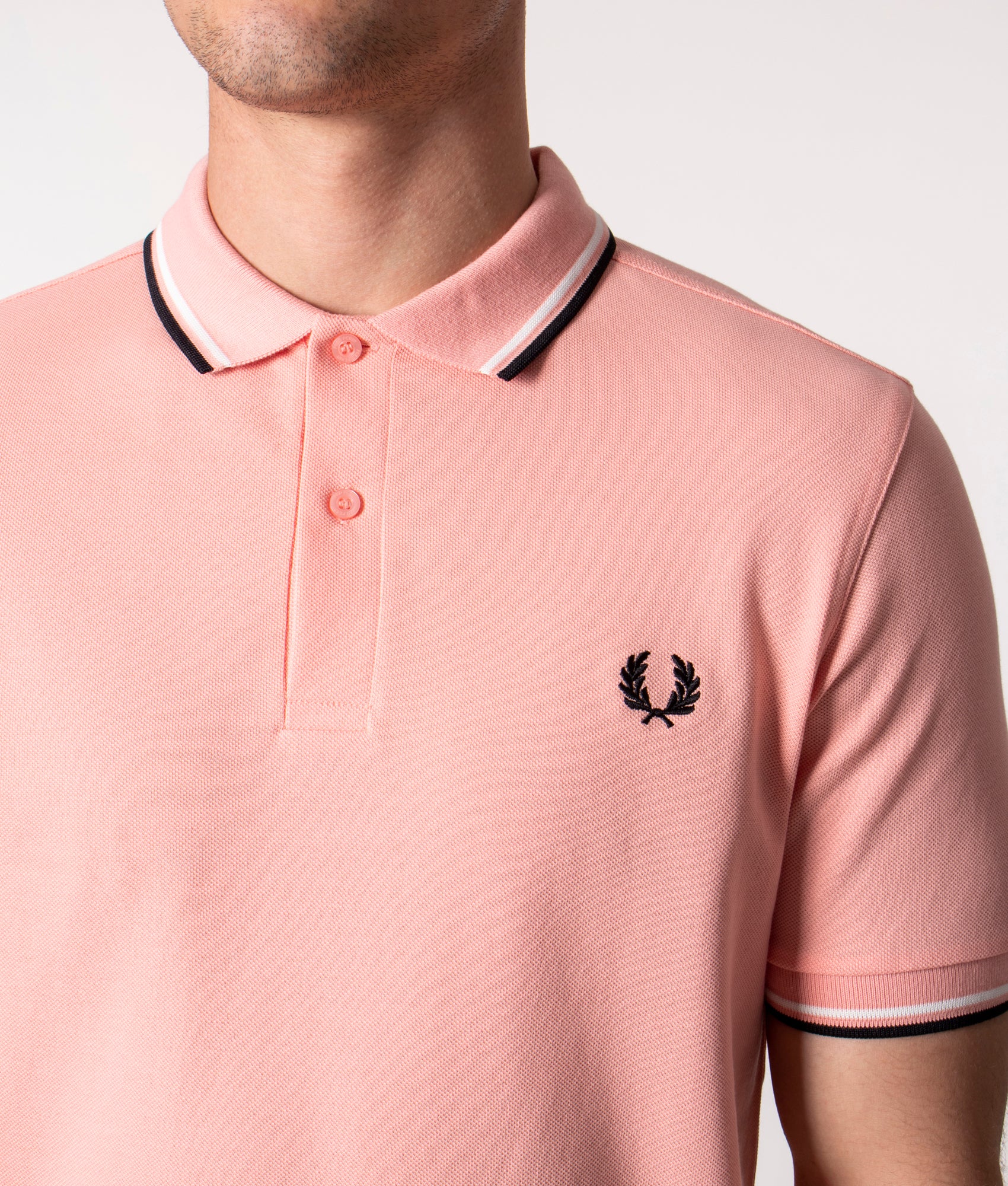 Regular Fit Twin Tipped Fred Perry Polo Shirt - Image 2
