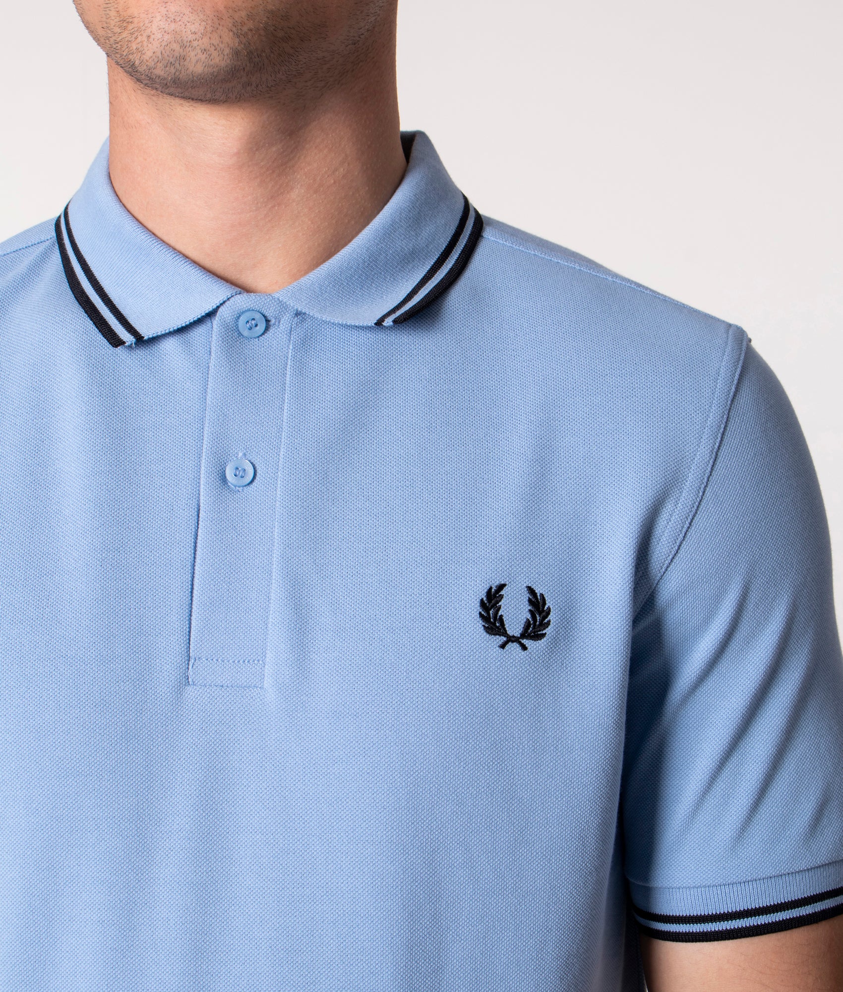 Regular Fit Twin Tipped Fred Perry Polo Shirt - Image 2