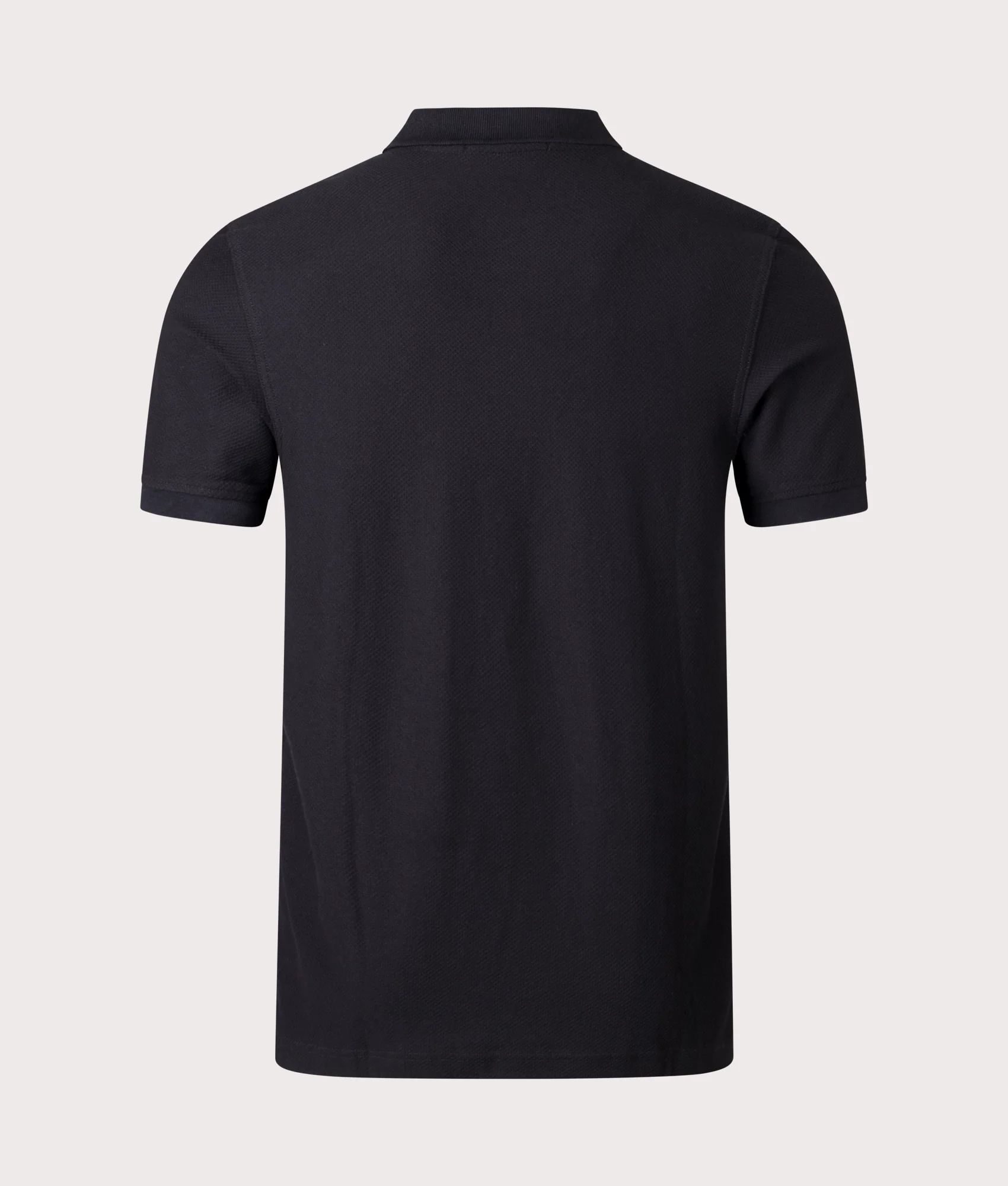 Regular Fit Woven Mesh Panelled Polo Shirt - Image 3
