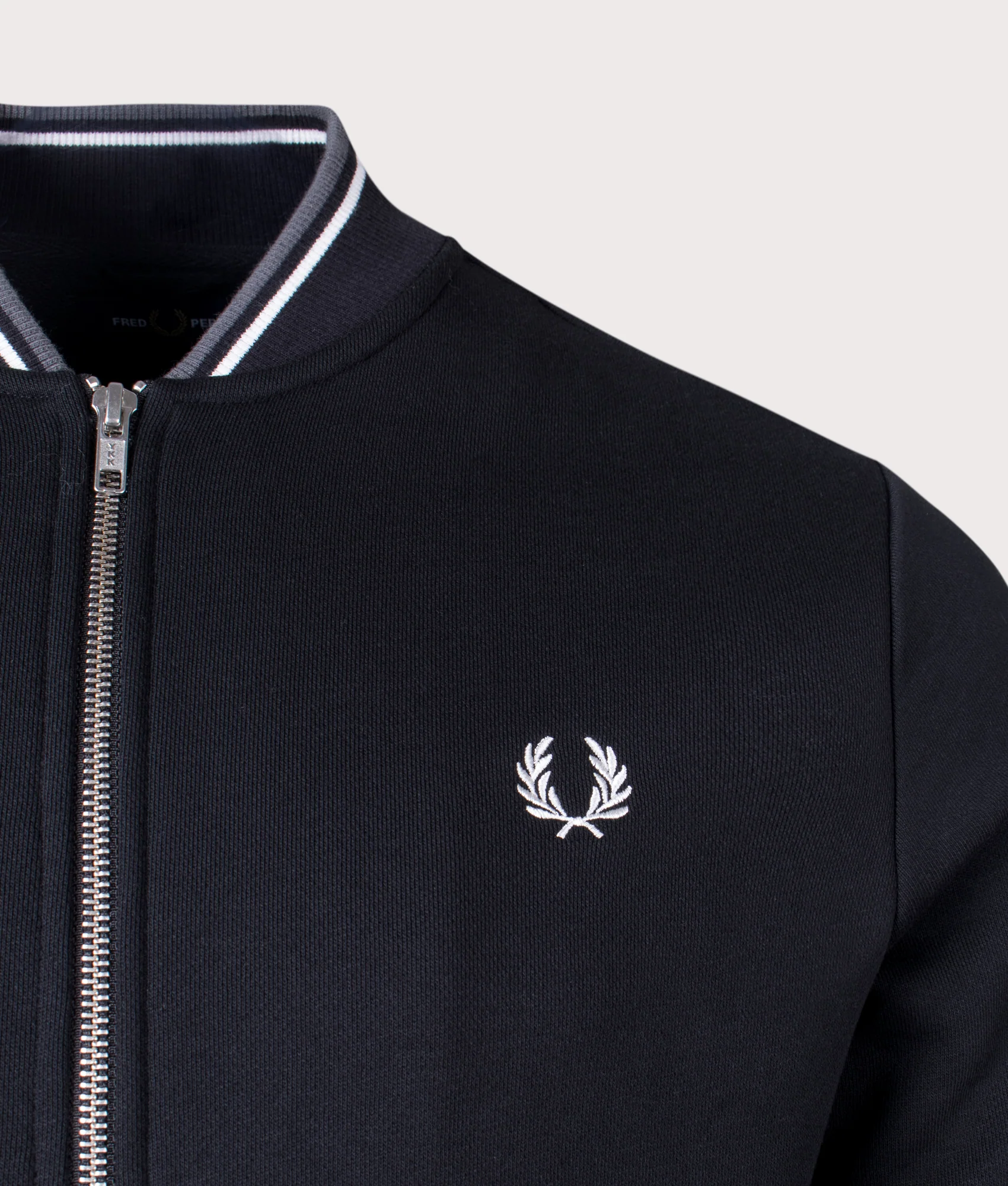 Regular Fit Zip Through Bomber Sweatshirt - Image 3